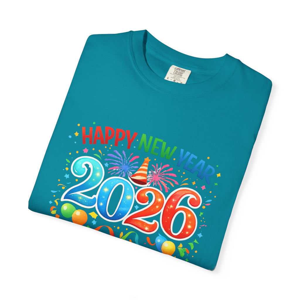 Happy New Year 2026 Family Shirts, Matching New Year Crew Tees, Mom Dad Kids Toddler Baby, NYE Party Outfit, Unisex