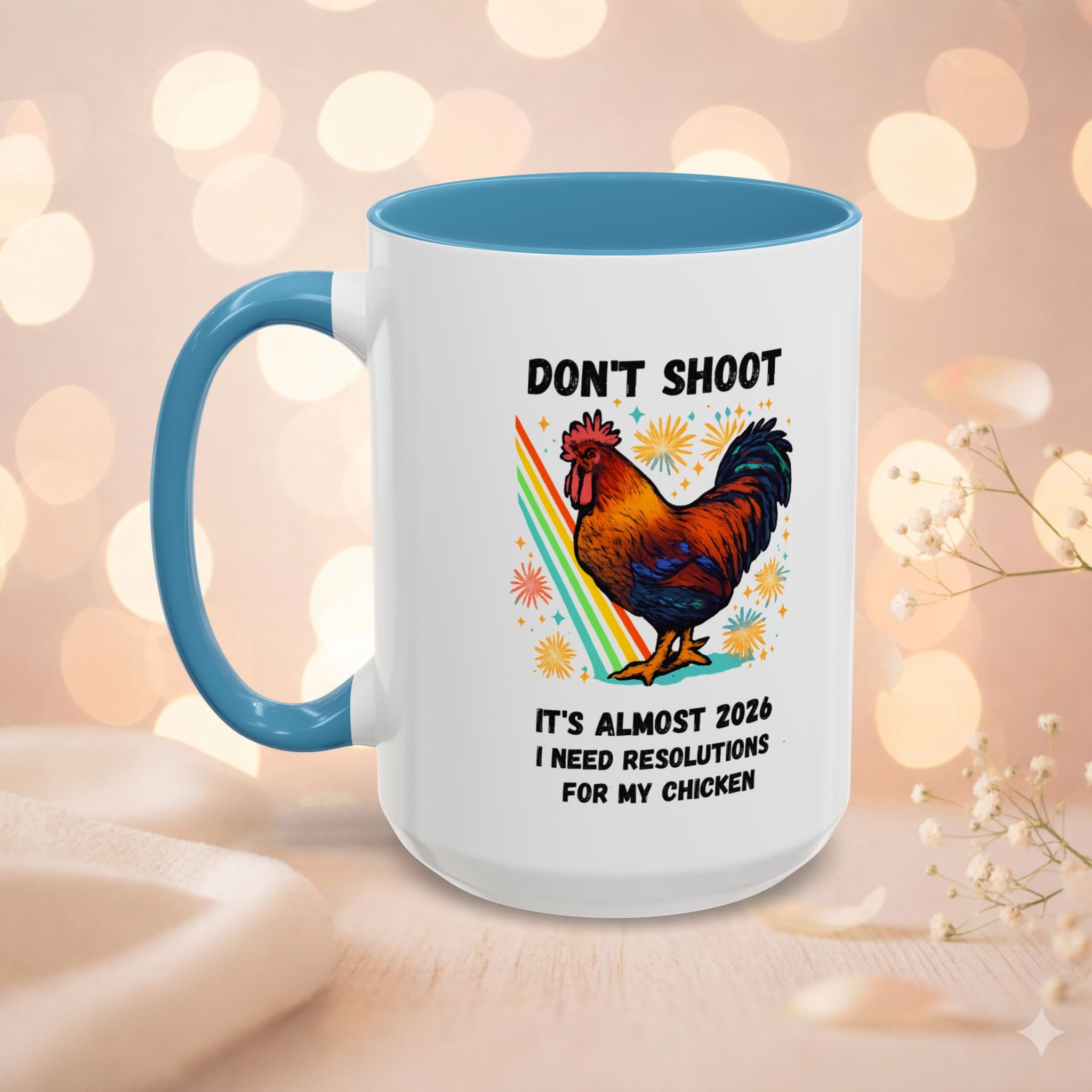 Dont Shoot 2026 Resolutions Mug, Funny Rooster Gamer Mug, Arc Raiders Inspired 11/15oz Coffee Mug, Gift for Brother