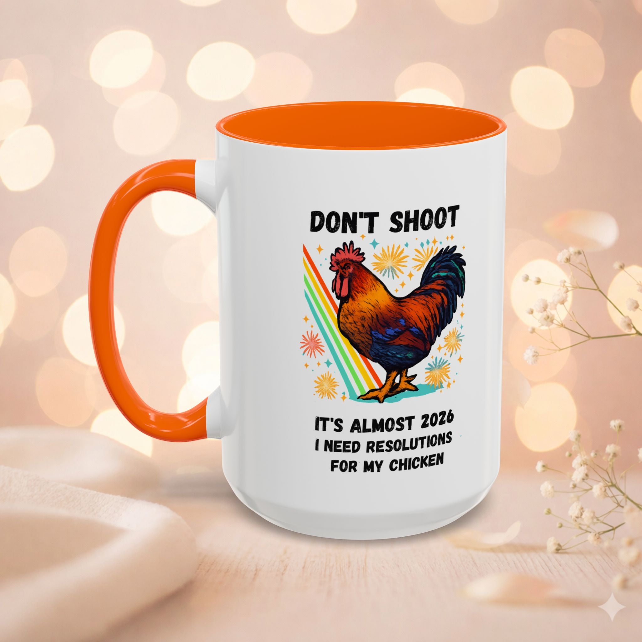 Dont Shoot 2026 Resolutions Mug, Funny Rooster Gamer Mug, Arc Raiders Inspired 11/15oz Coffee Mug, Gift for Brother