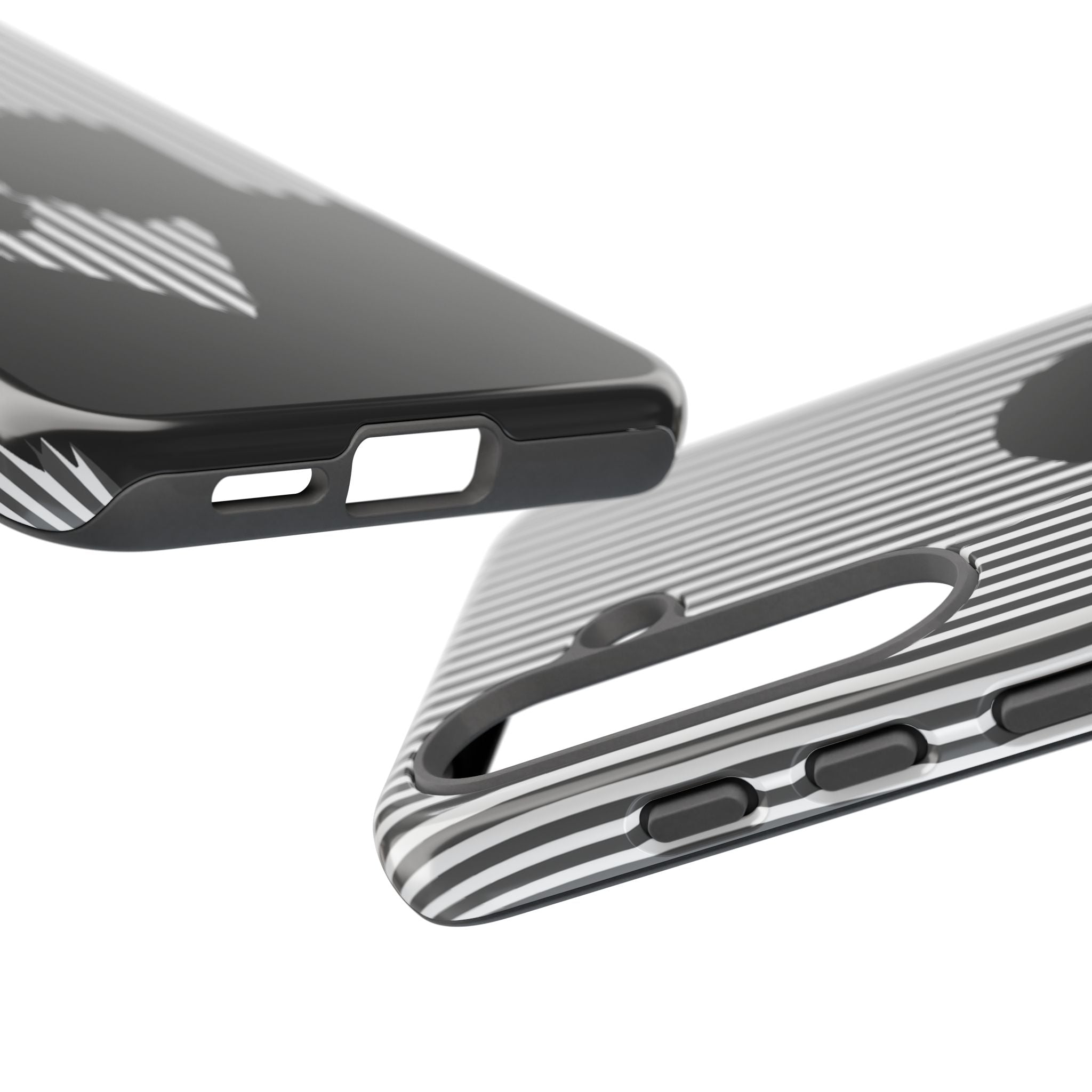 Silhouette Couple Phone Case | Galentines Day Striped Black and white phone case, Stripe Iphone case - Iphone, Samsung and Pixel Mobile case