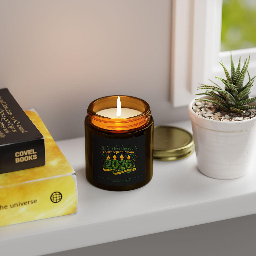 Smells Like The Year I Dont Repeat Lessons Candle, Funny 2026 New Year Soy Candle 4oz 9oz, Scented Jar, NYE Gift