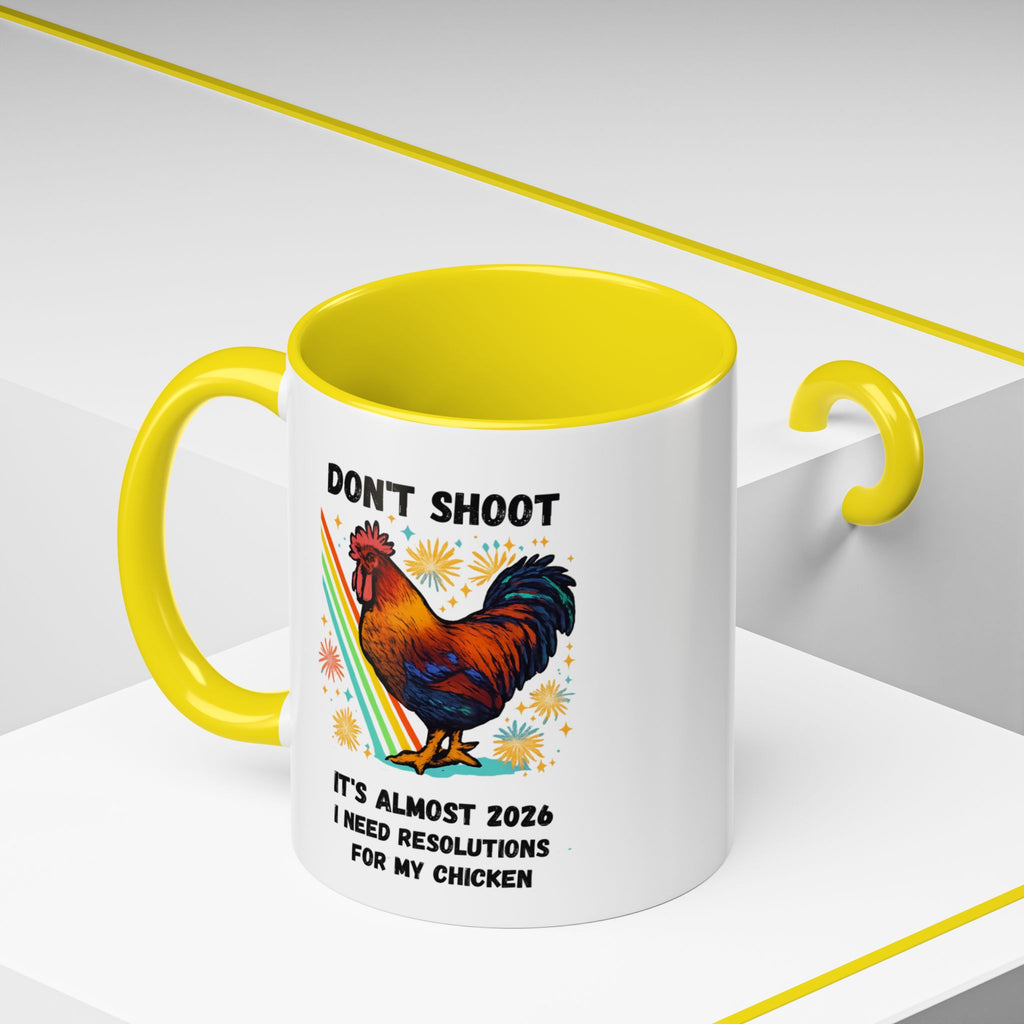 Dont Shoot 2026 Resolutions Mug, Funny Rooster Gamer Mug, Arc Raiders Inspired 11/15oz Coffee Mug, Gift for Brother