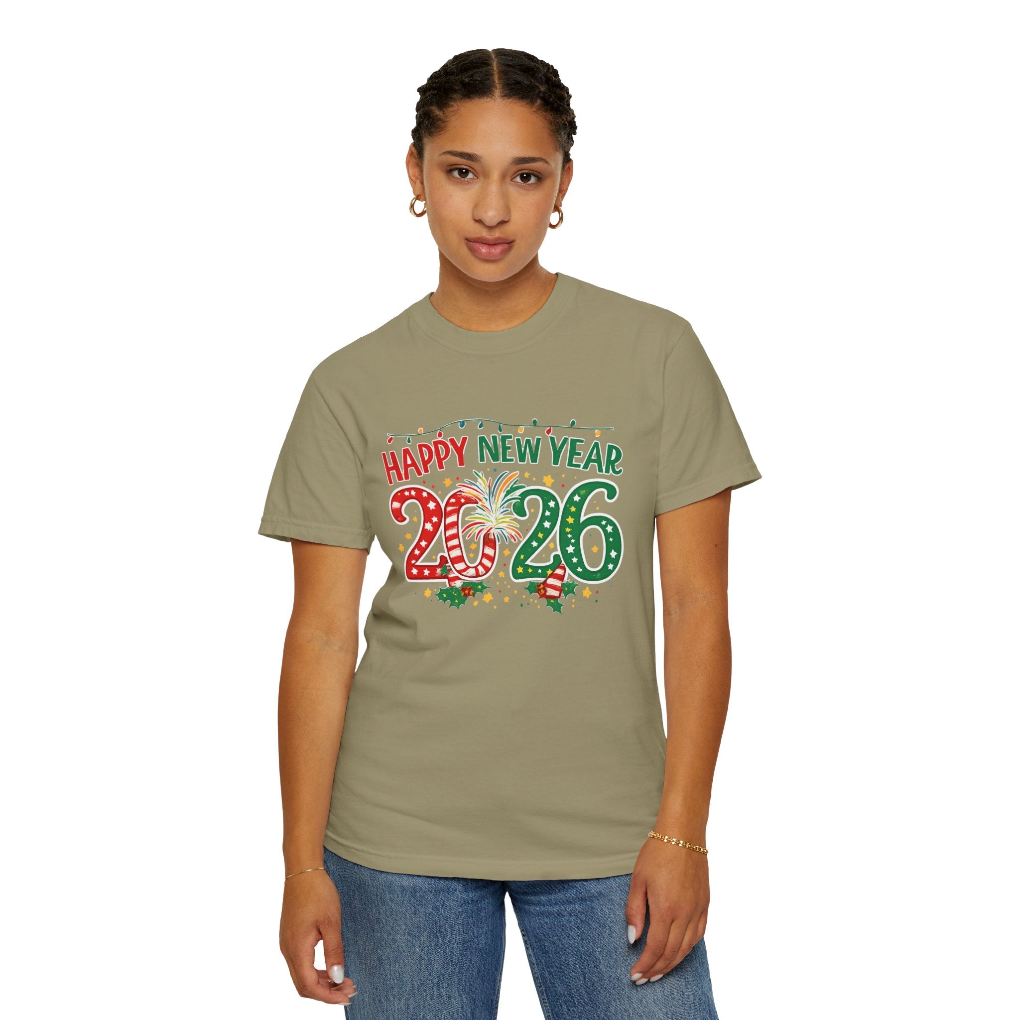 Happy New Year 2026 Family Shirts, Christmas Theme Matching Tees, Mom Dad Kids, Holiday NYE Outfit, Unisex