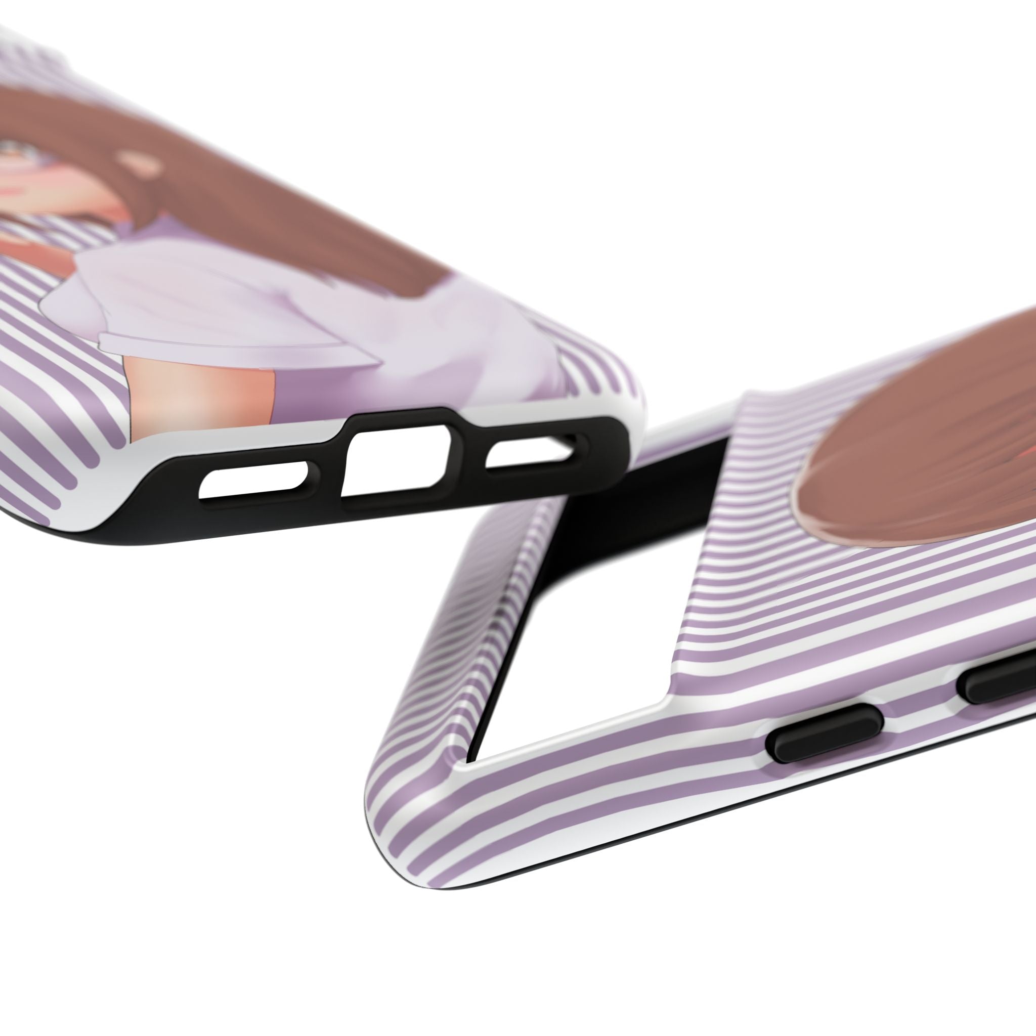 Galentines Day Striped lines mobile case, Glasses Anime Girl Stripe Iphone case | Tough Cases - Iphone, Samsung and Pixel Mobile cases