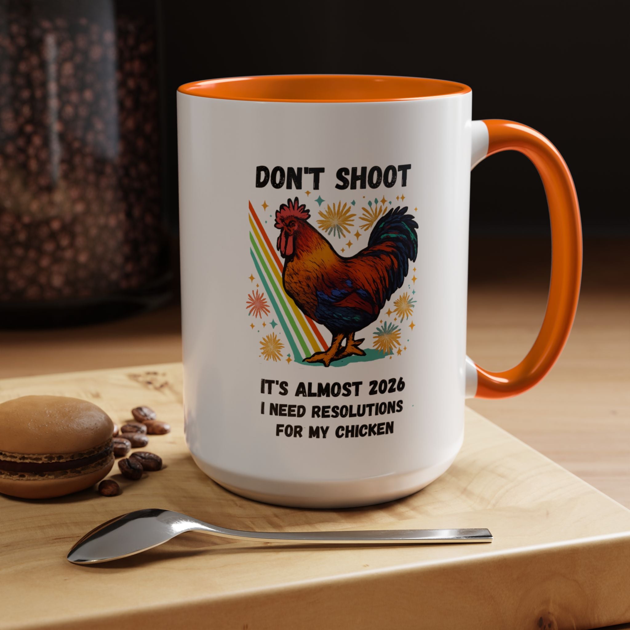 Dont Shoot 2026 Resolutions Mug, Funny Rooster Gamer Mug, Arc Raiders Inspired 11/15oz Coffee Mug, Gift for Brother