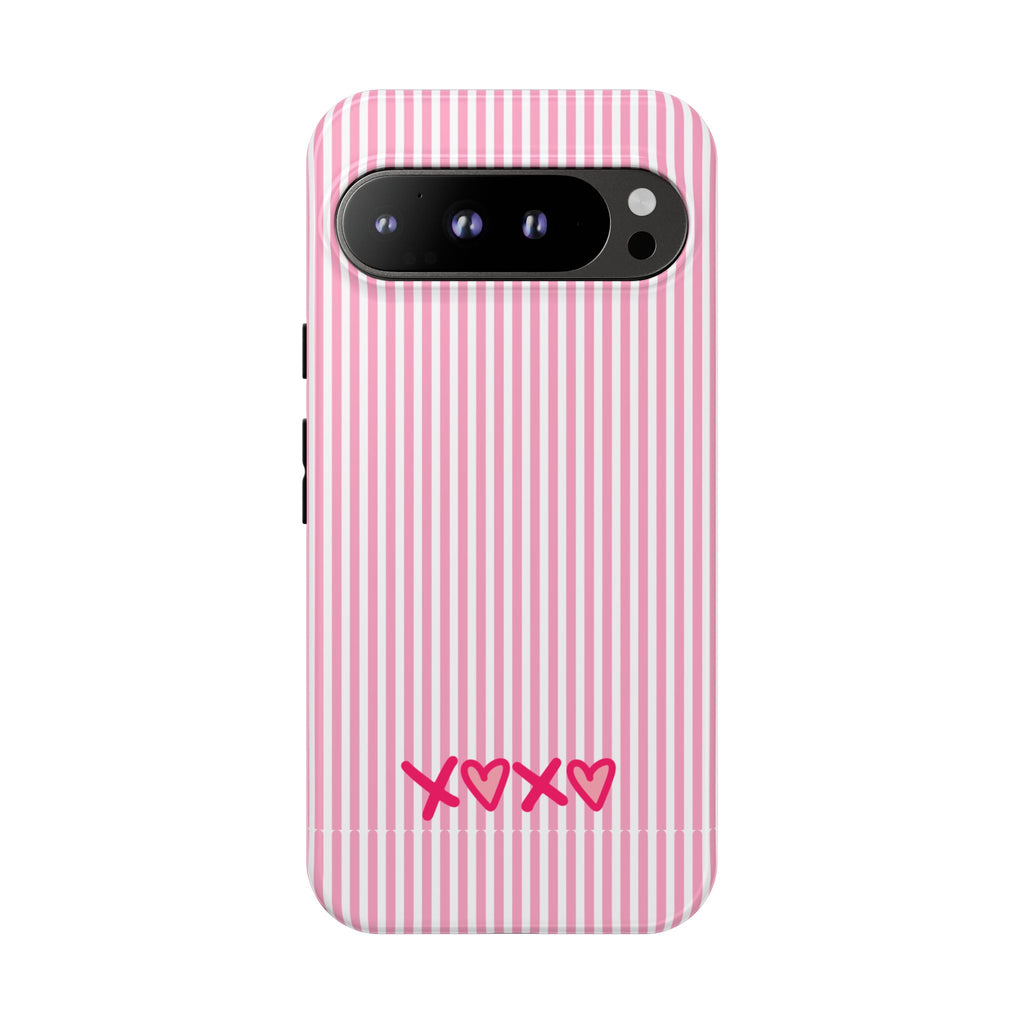 Galentines Day Pink Striped Lines phone case, Pink Stripe Iphone case | Tough Cases - Iphone, Samsung and Pixel Mobile cases