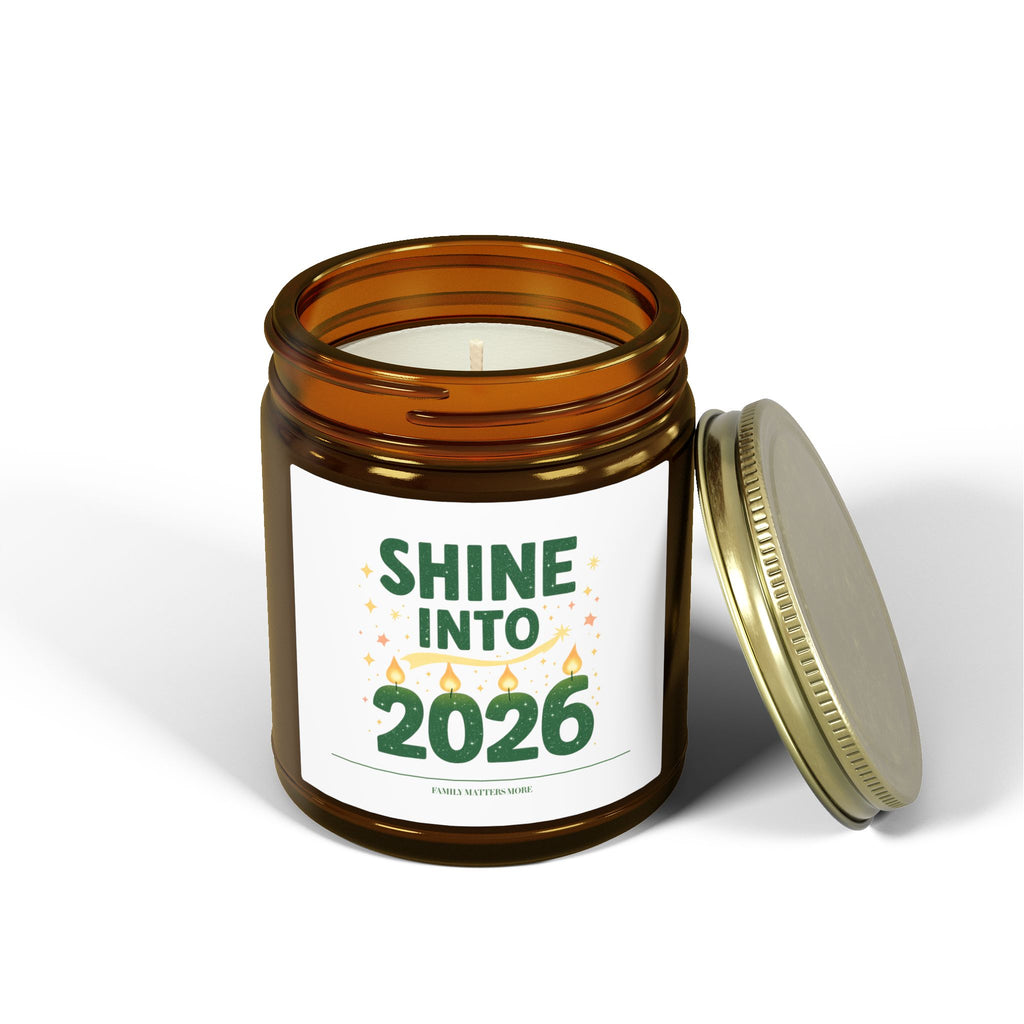Shine Into 2026 Candle, Scented Soy Jar Candle 4oz 9oz, Hand Poured, Happy New Year Decor, New Years Eve Candle
