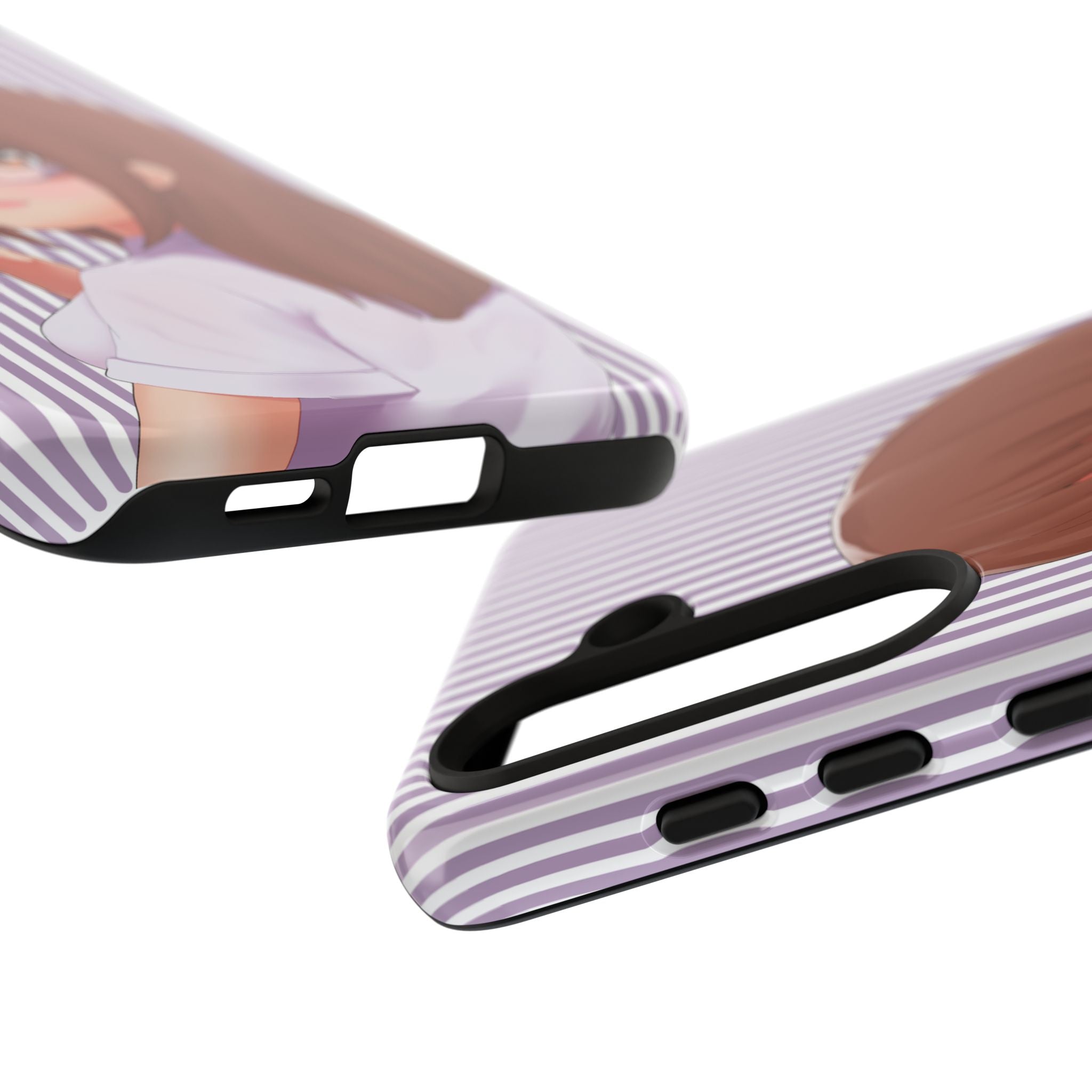 Galentines Day Striped lines mobile case, Glasses Anime Girl Stripe Iphone case | Tough Cases - Iphone, Samsung and Pixel Mobile cases