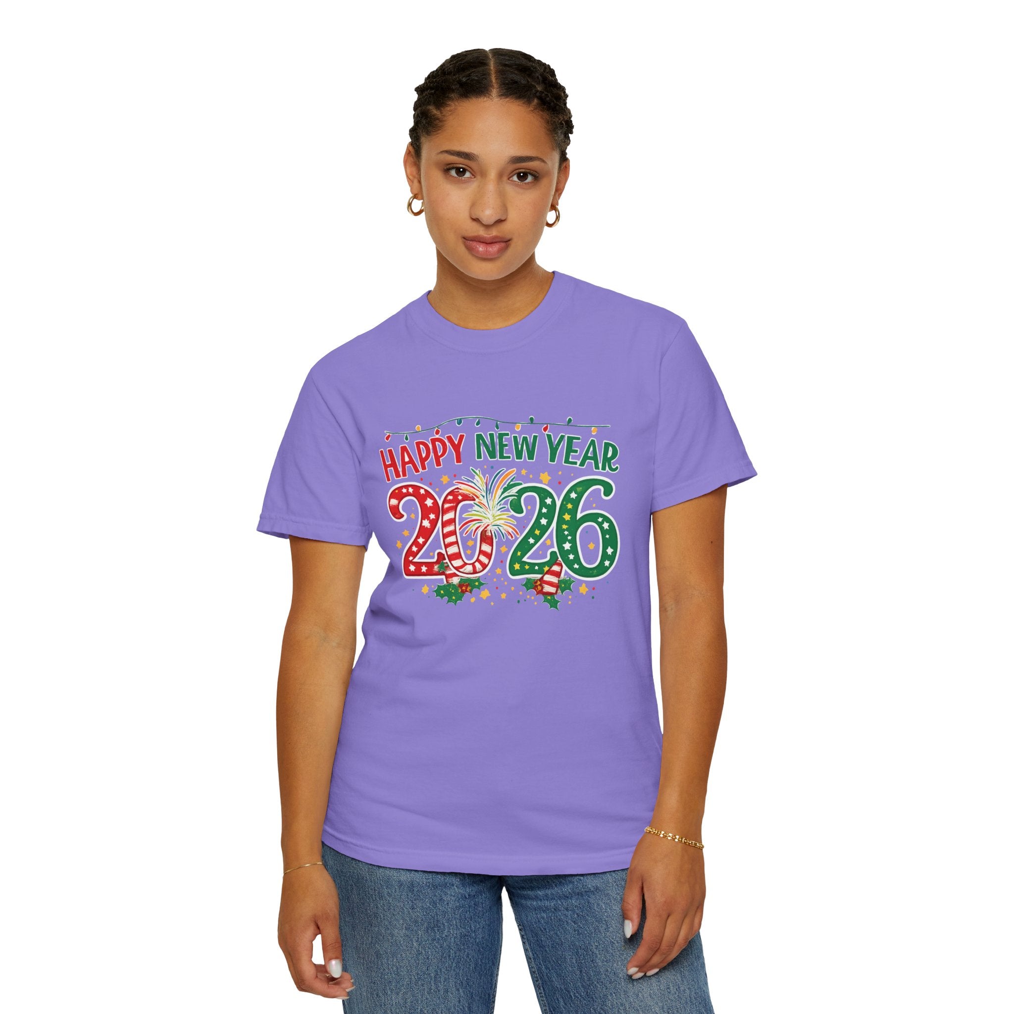 Happy New Year 2026 Family Shirts, Christmas Theme Matching Tees, Mom Dad Kids, Holiday NYE Outfit, Unisex