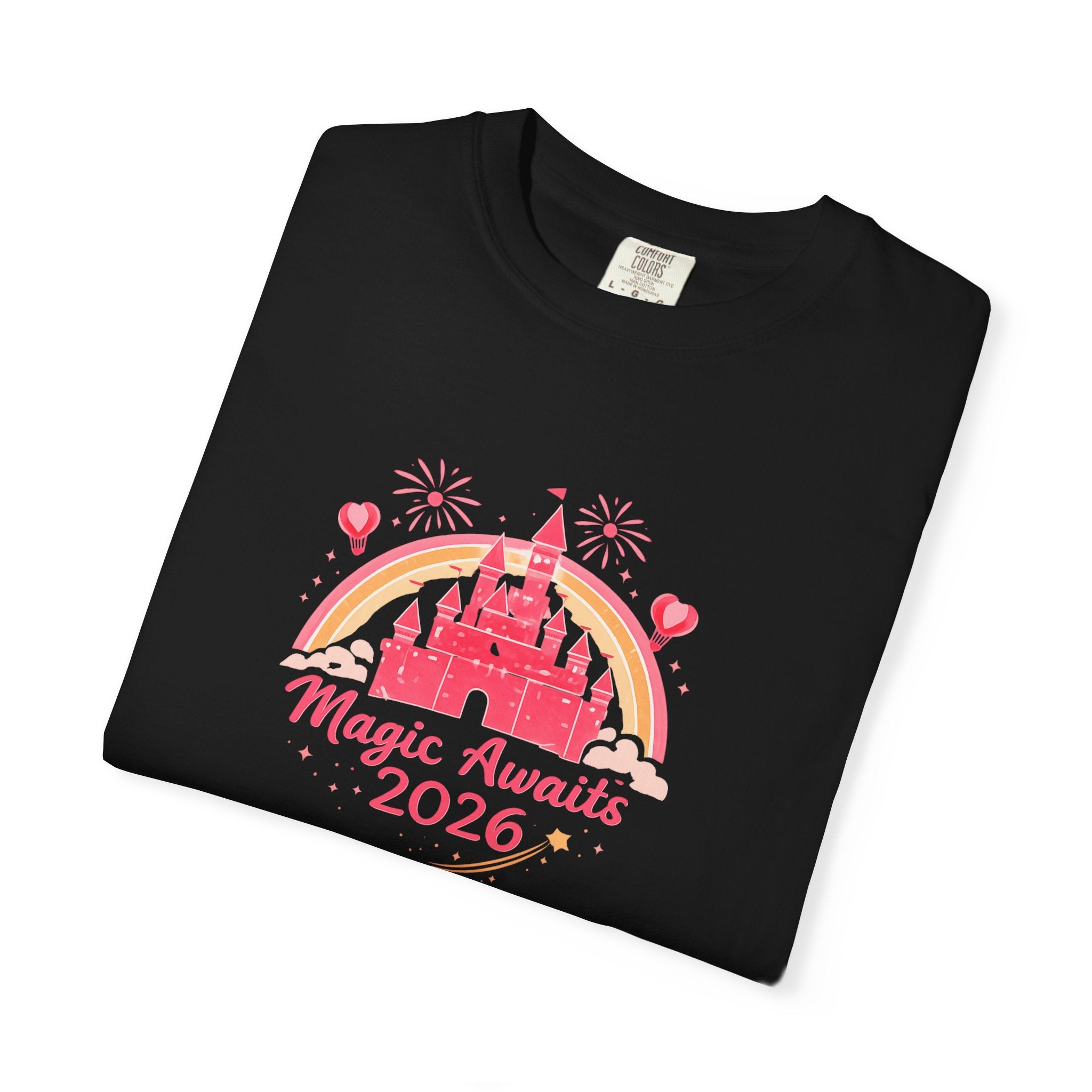 Magic Awaits 2026 Family Matching Shirts, Castle Fireworks Vacation Tees, Unisex Adult Youth Toddler Baby, Park Trip Outfit