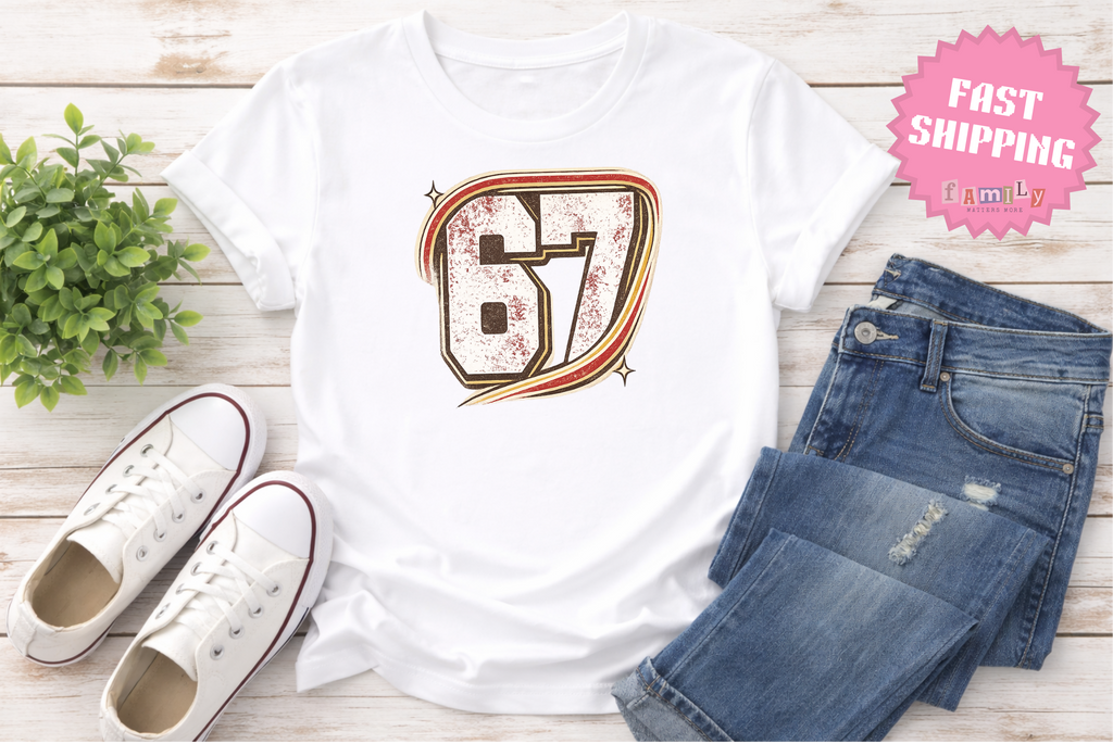 67 T-shirt - Comfort Colors Six Seven Shirt - Kids Meme Shirt - 6-7 Shirt