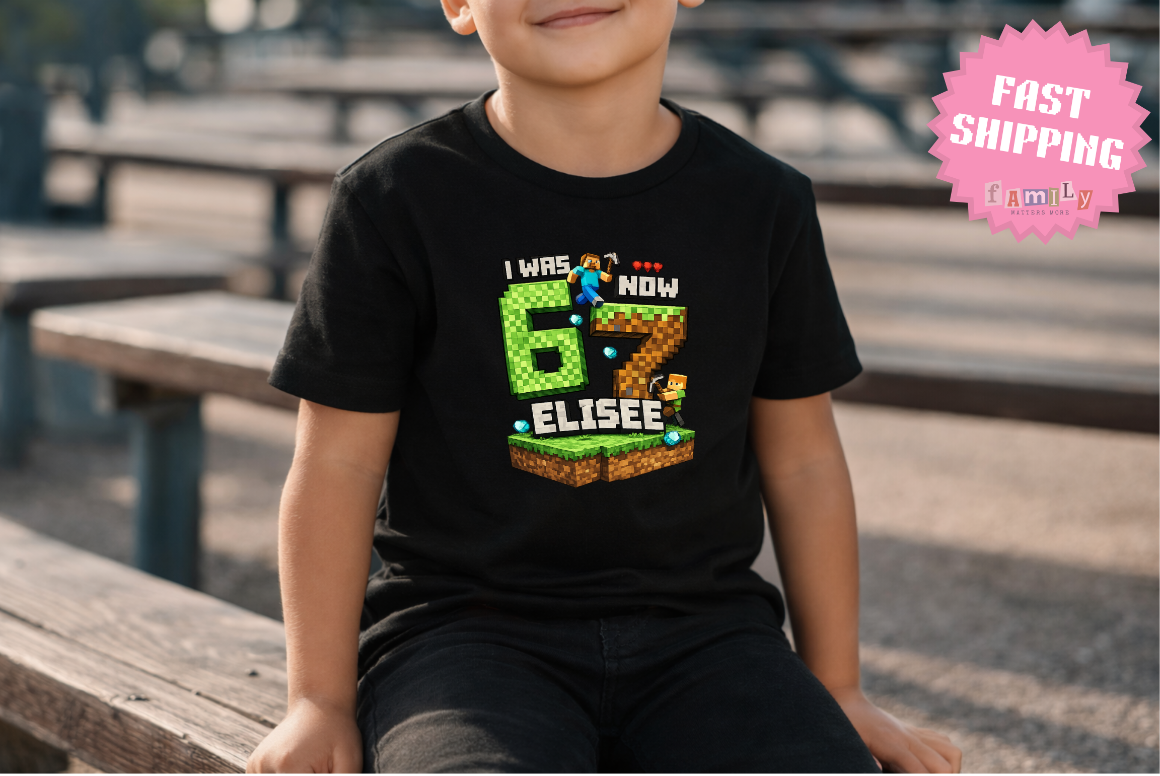 I Was 6 Now I’m 7 Shirt, Six Seven Game Kids Shirt, Funny 67 Meme Birthday Tee, Pixel Gamer 7th Birthday Shirt, Funny Gamer Kid Shirt