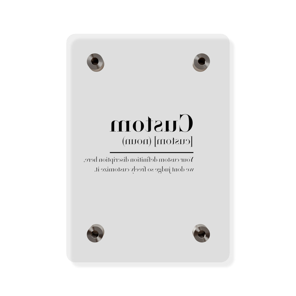 Custom Quote Definition Acrylic Wall Art Panel | Personalizable Quote Definition Acrylic Wall Art, Cutsom qoutation wall art hanging panel