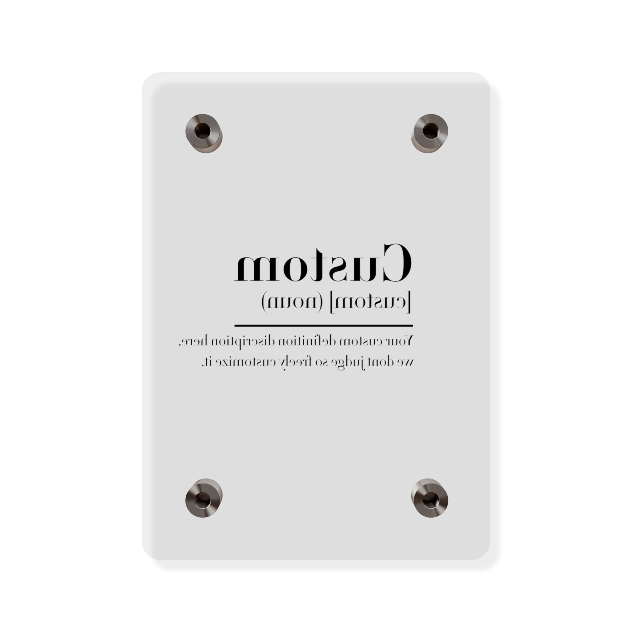 Custom Quote Definition Acrylic Wall Art Panel | Personalizable Quote Definition Acrylic Wall Art, Cutsom qoutation wall art hanging panel