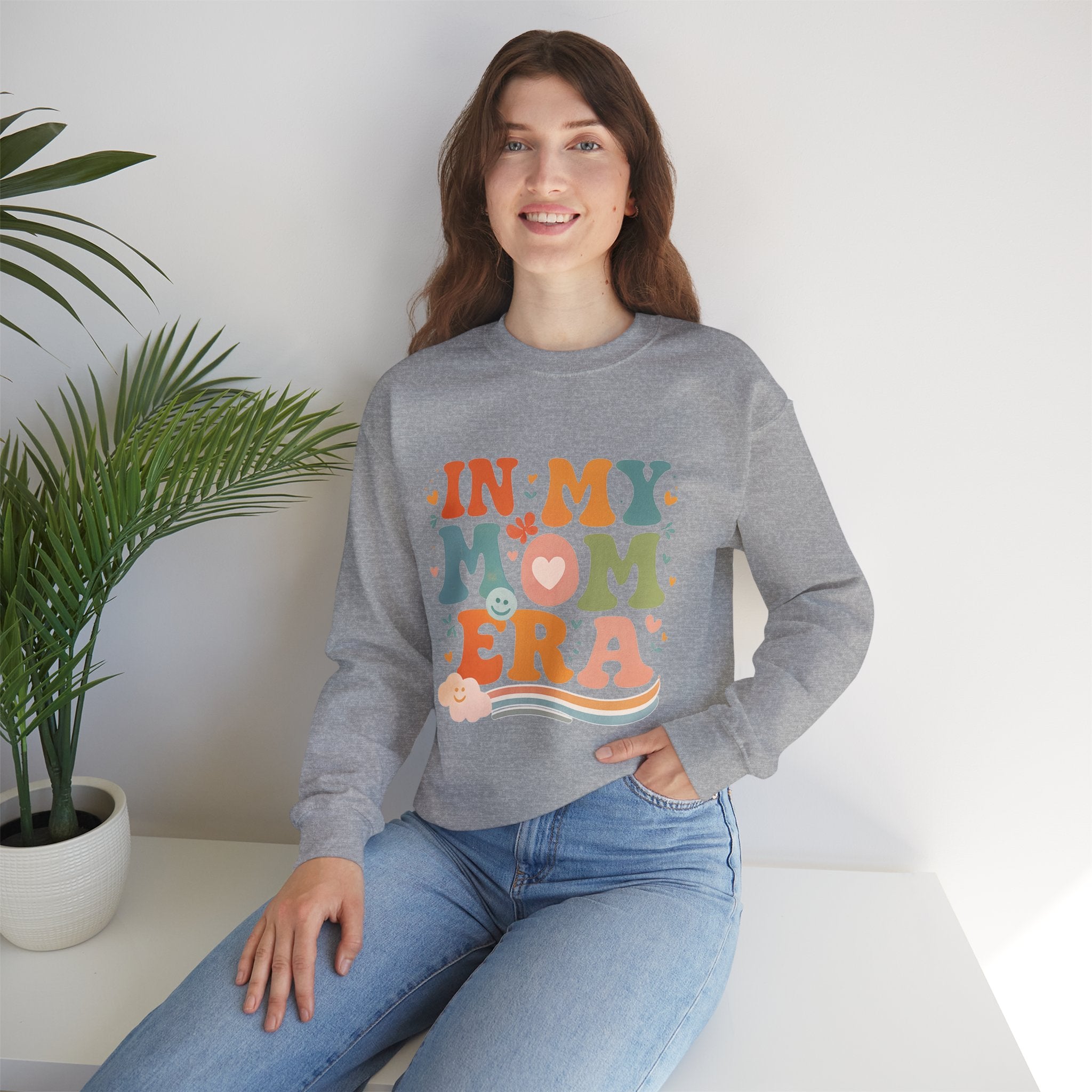 In My Mom Era Sweatshirt, Mama Era Crewneck, Colorful Retro Mom Sweater, New Mom Gift, Mothers Day, Mom Birthday
