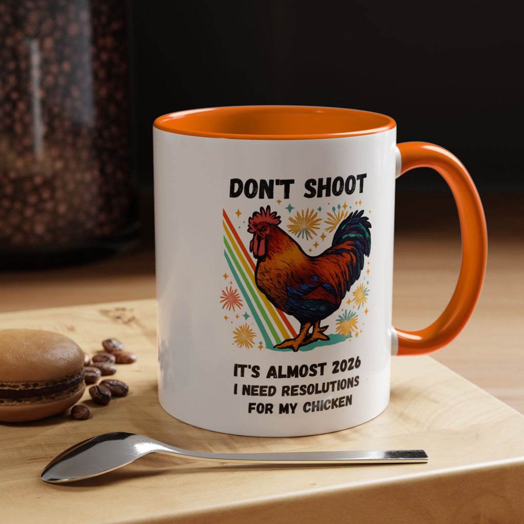 Dont Shoot 2026 Resolutions Mug, Funny Rooster Gamer Mug, Arc Raiders Inspired 11/15oz Coffee Mug, Gift for Brother
