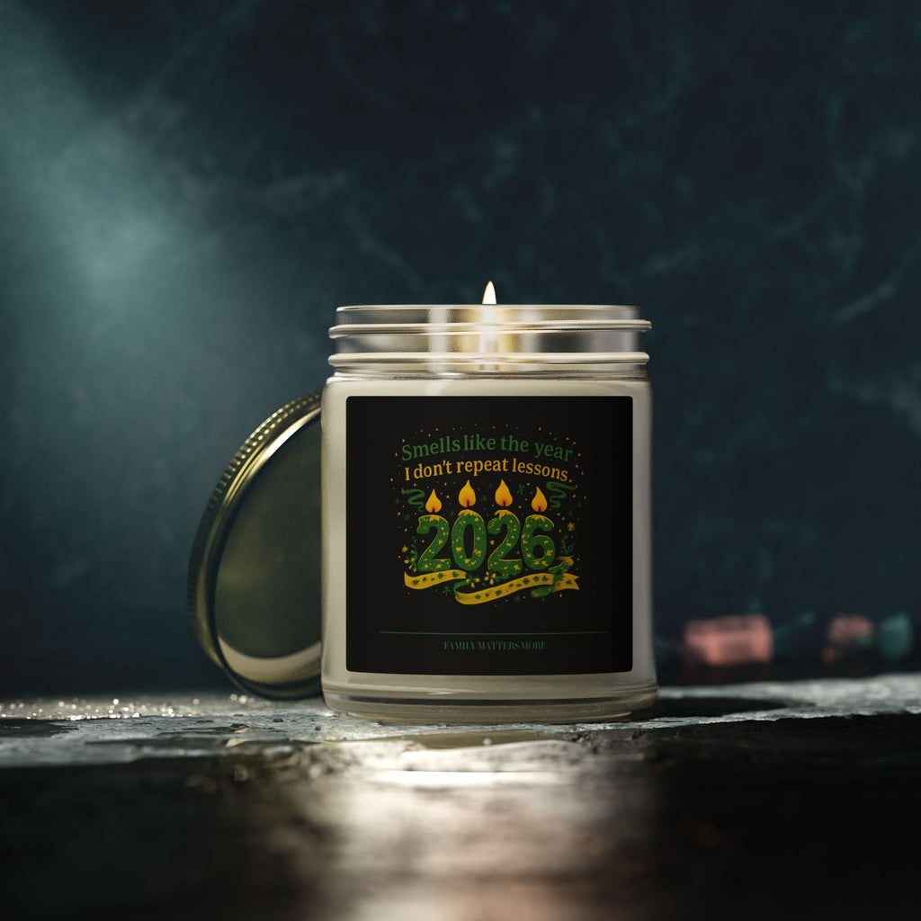 Smells Like The Year I Dont Repeat Lessons Candle, Funny 2026 New Year Soy Candle 4oz 9oz, Scented Jar, NYE Gift