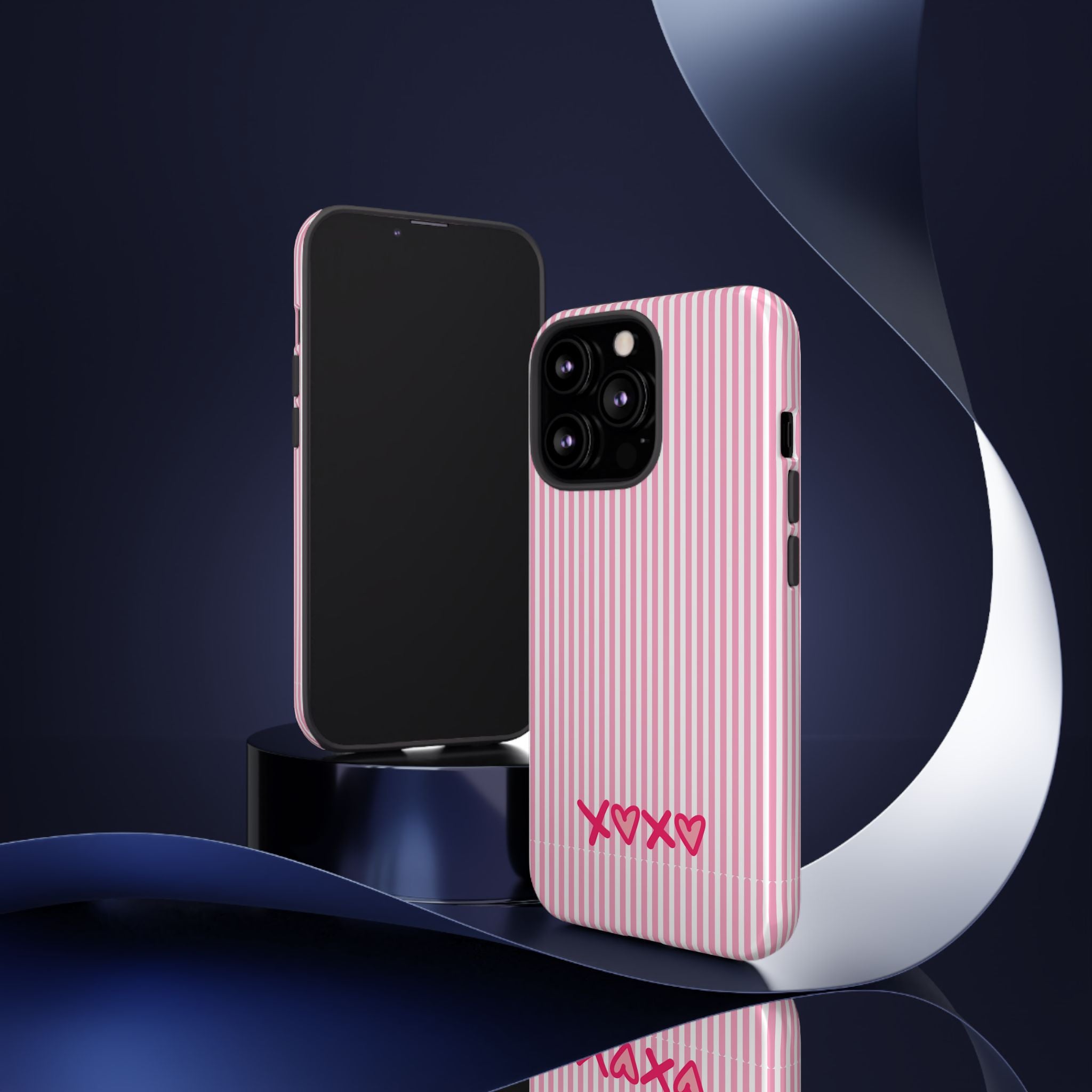 Galentines Day Pink Striped Lines phone case, Pink Stripe Iphone case | Tough Cases - Iphone, Samsung and Pixel Mobile cases