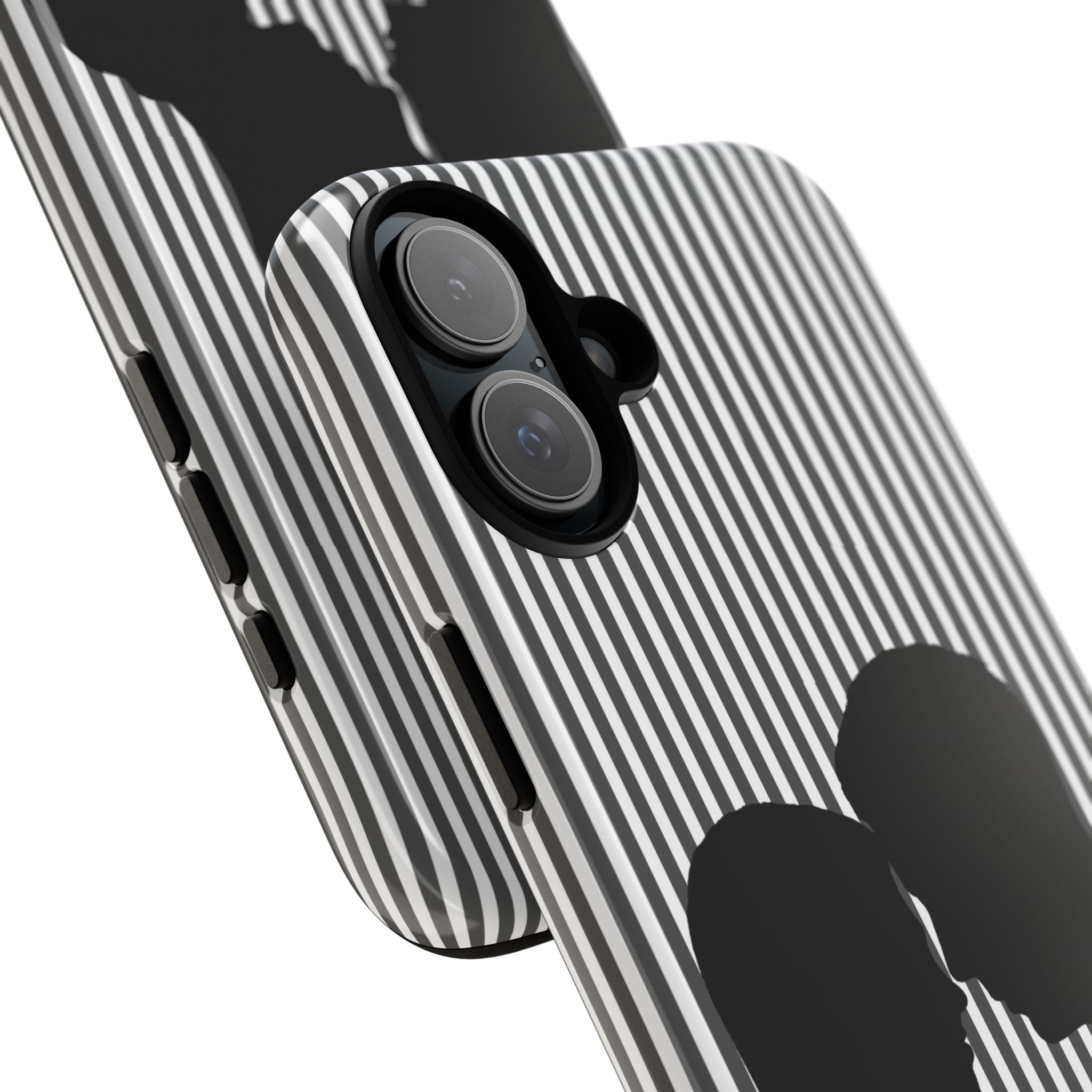 Silhouette Couple Phone Case | Galentines Day Striped Black and white phone case, Stripe Iphone case - Iphone, Samsung and Pixel Mobile case