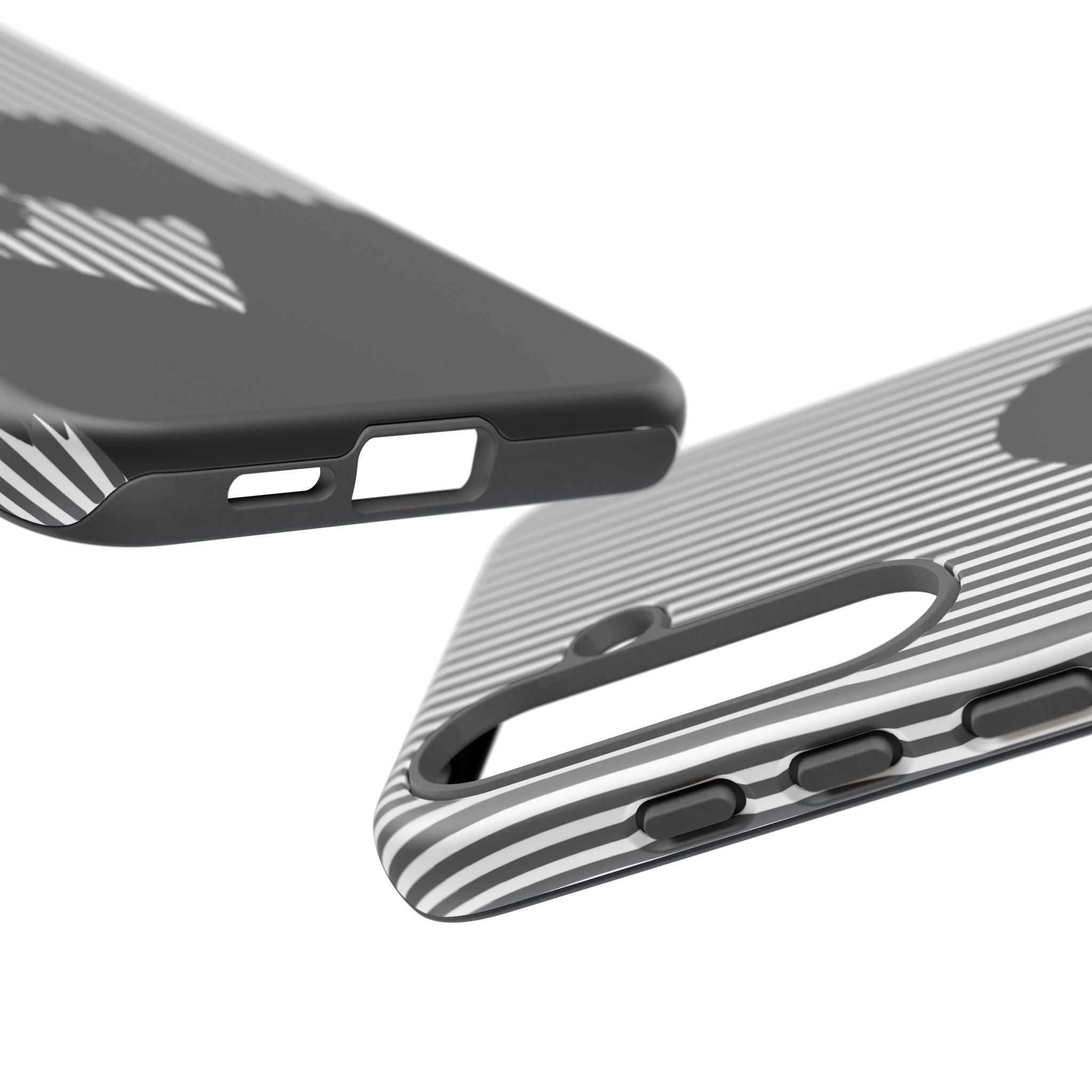 Silhouette Couple Phone Case | Galentines Day Striped Black and white phone case, Stripe Iphone case - Iphone, Samsung and Pixel Mobile case