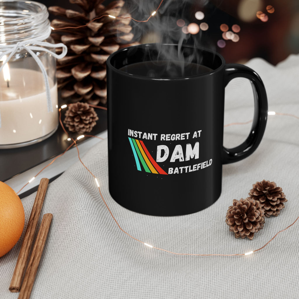 Arc Raider Inspired Mug, Instant Regret At Dam Battlefield, Funny Gamer Coffee Mug 11oz 15oz, Gift for Brother