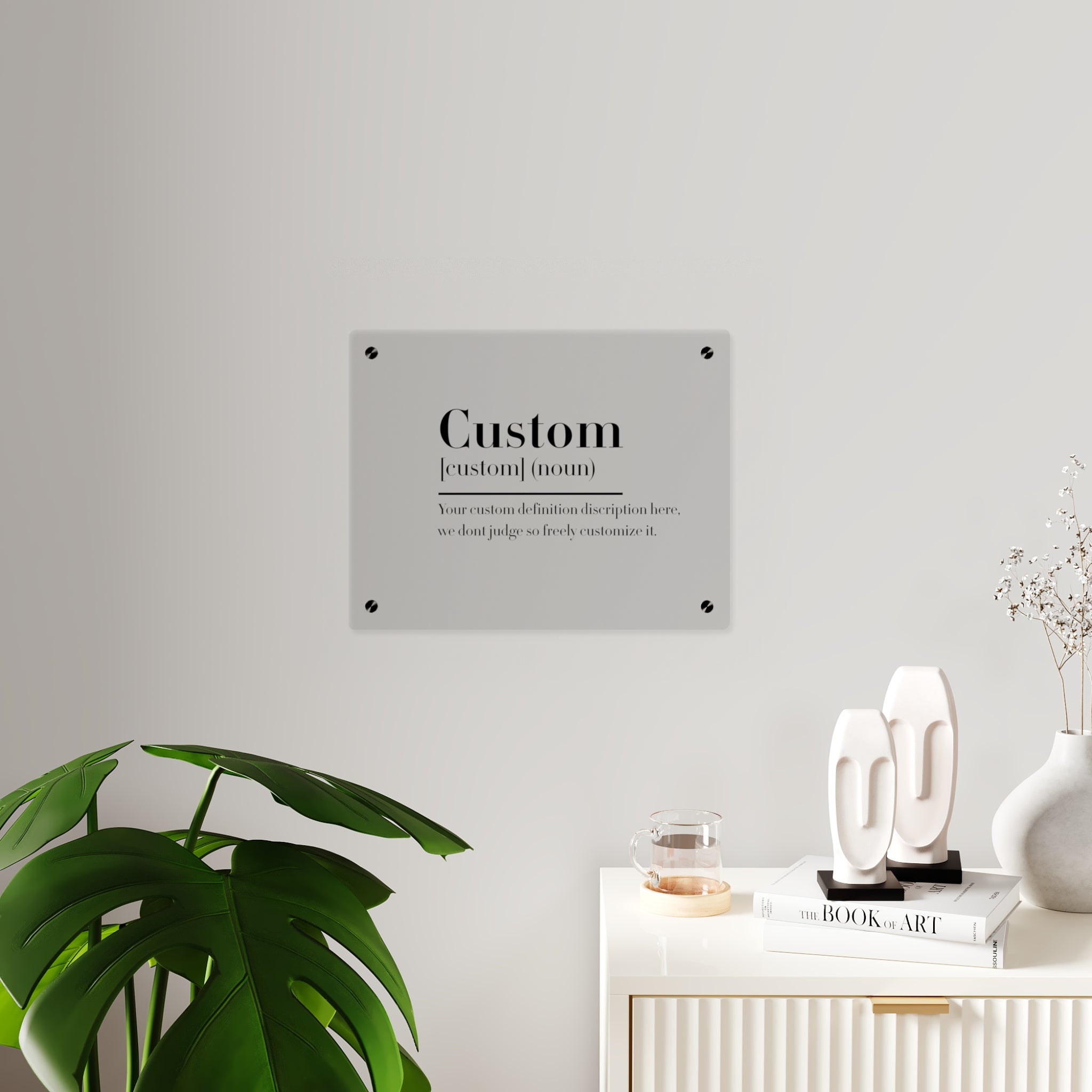 Custom Quote Definition Acrylic Wall Art Panel | Personalizable Quote Definition Acrylic Wall Art, Cutsom qoutation wall art hanging panel