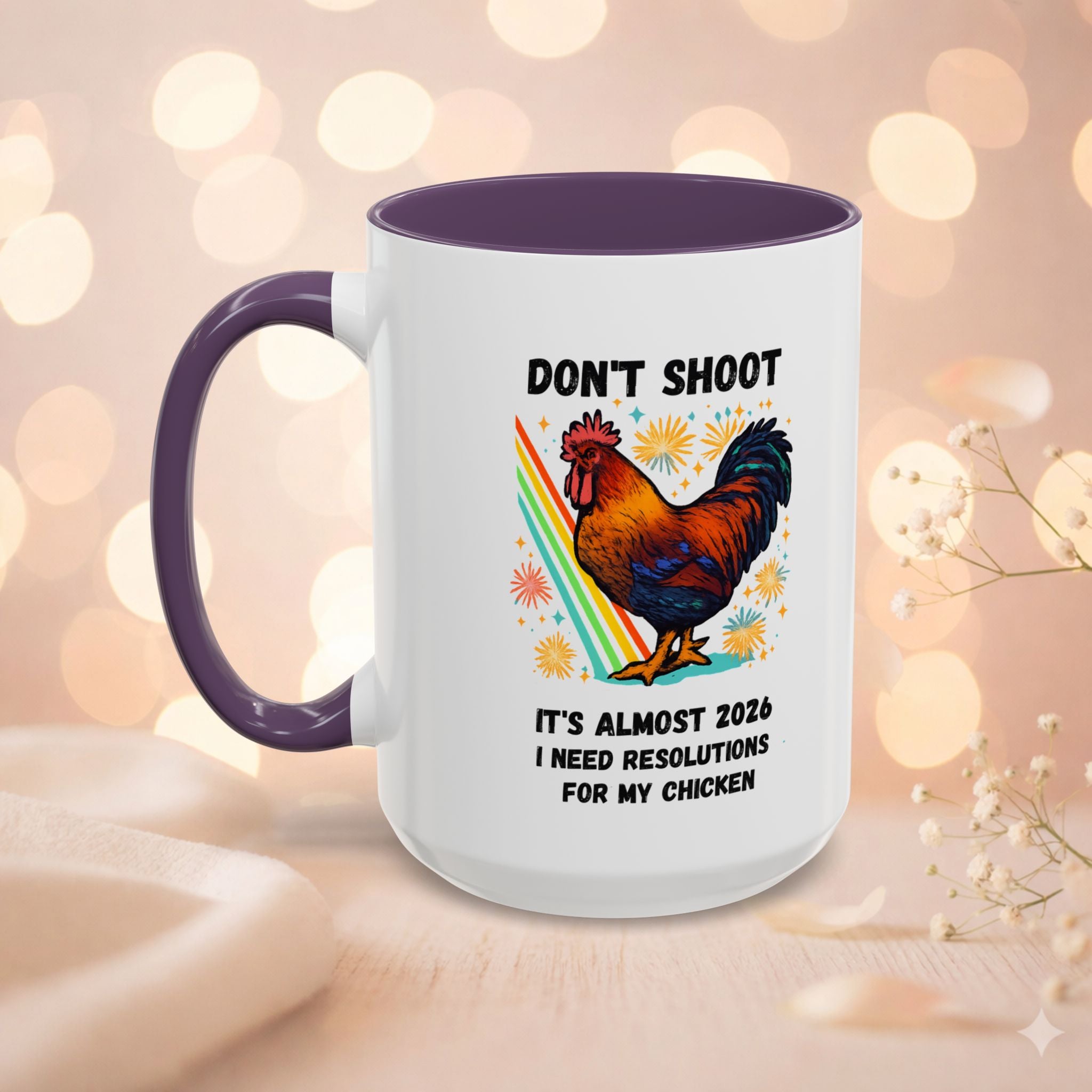 Dont Shoot 2026 Resolutions Mug, Funny Rooster Gamer Mug, Arc Raiders Inspired 11/15oz Coffee Mug, Gift for Brother