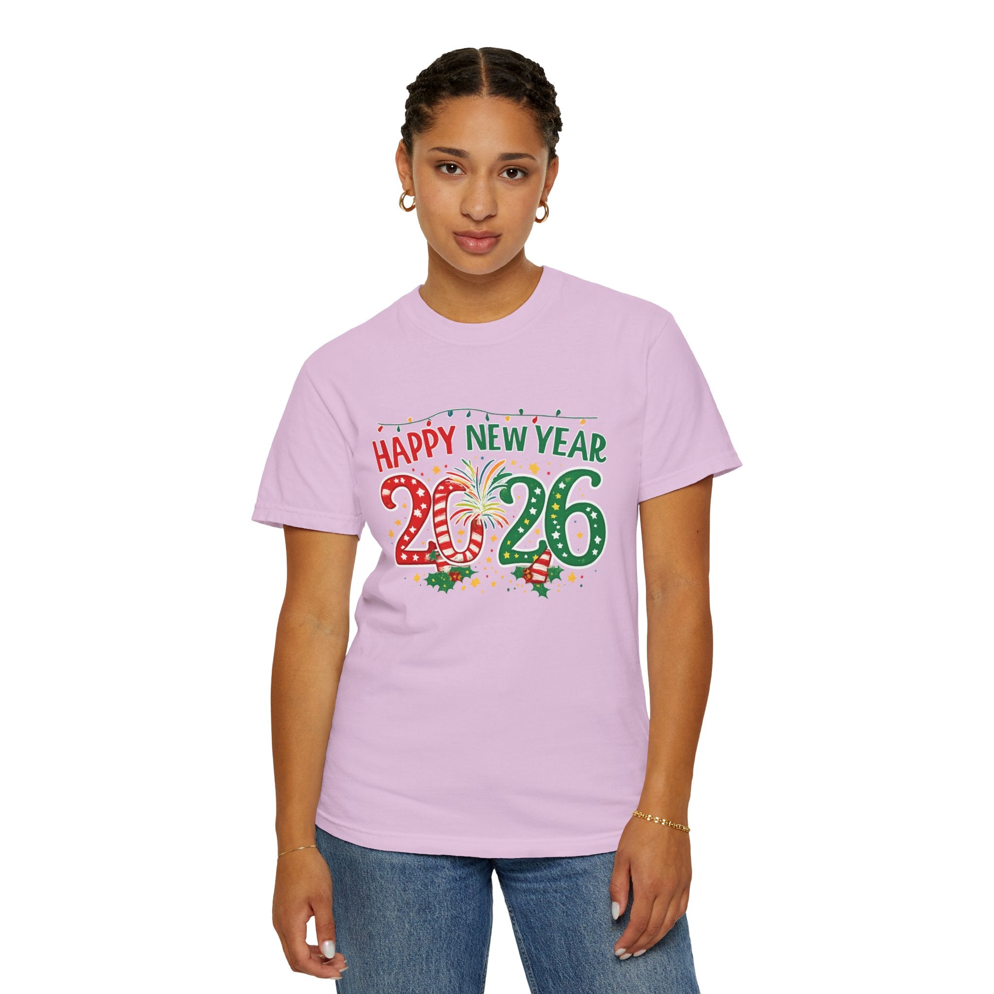 Happy New Year 2026 Family Shirts, Christmas Theme Matching Tees, Mom Dad Kids, Holiday NYE Outfit, Unisex