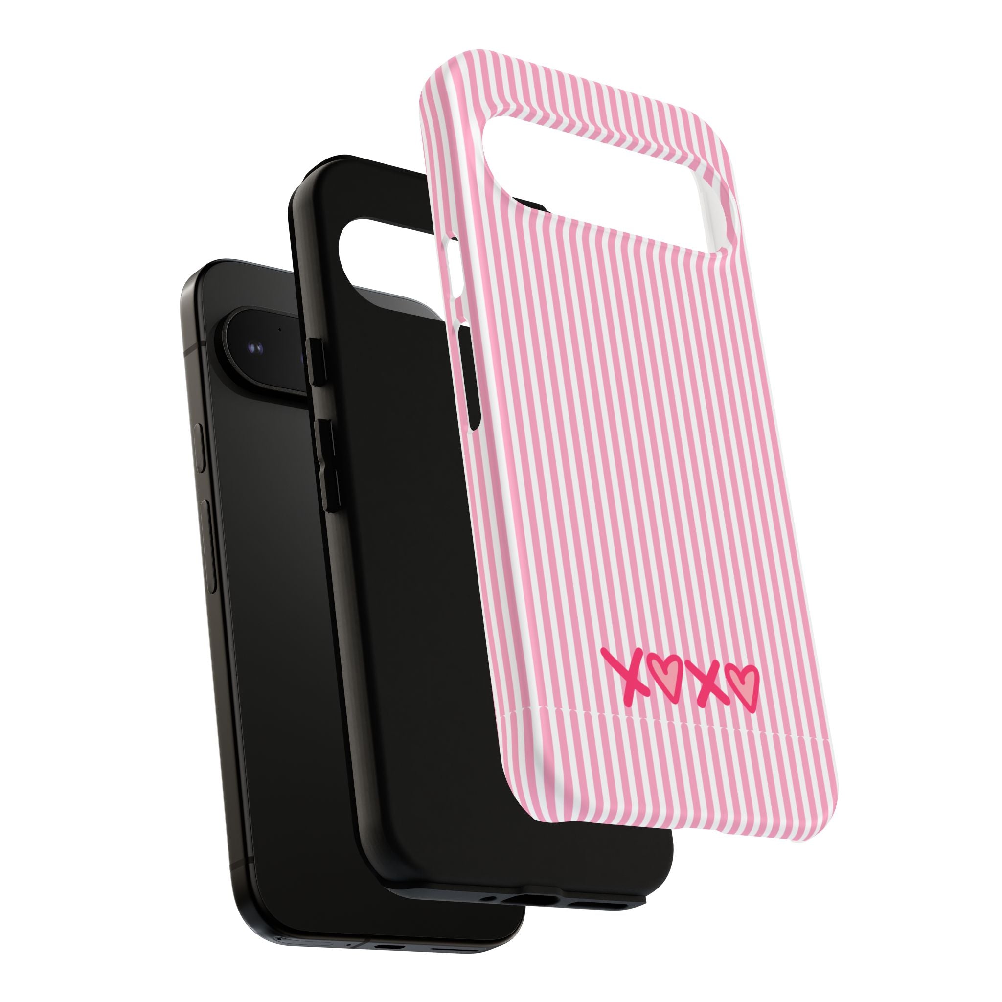 Galentines Day Pink Striped Lines phone case, Pink Stripe Iphone case | Tough Cases - Iphone, Samsung and Pixel Mobile cases