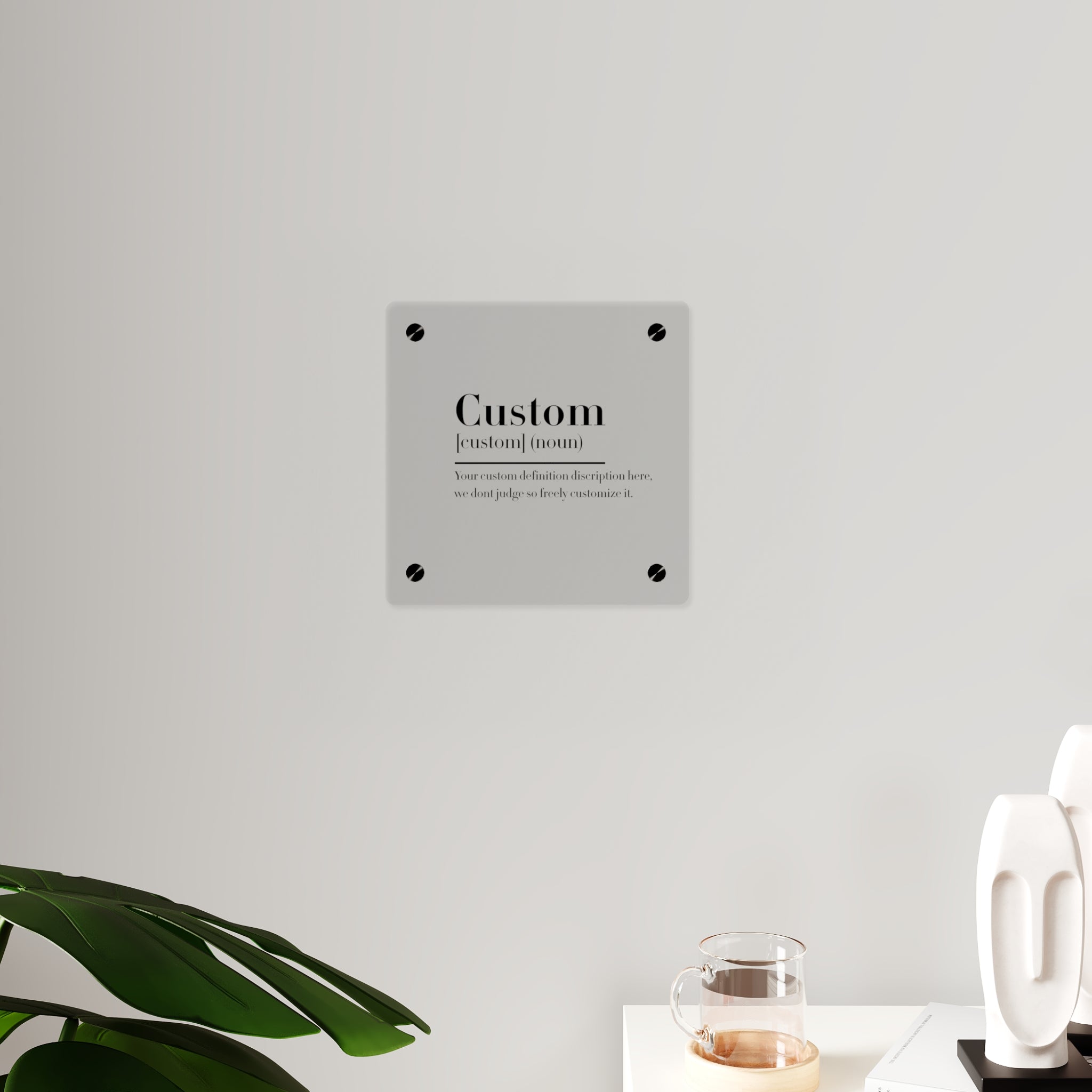 Custom Quote Definition Acrylic Wall Art Panel | Personalizable Quote Definition Acrylic Wall Art, Cutsom qoutation wall art hanging panel