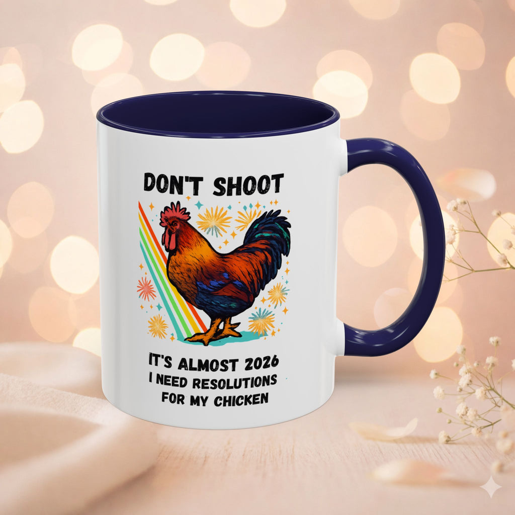 Dont Shoot 2026 Resolutions Mug, Funny Rooster Gamer Mug, Arc Raiders Inspired 11/15oz Coffee Mug, Gift for Brother