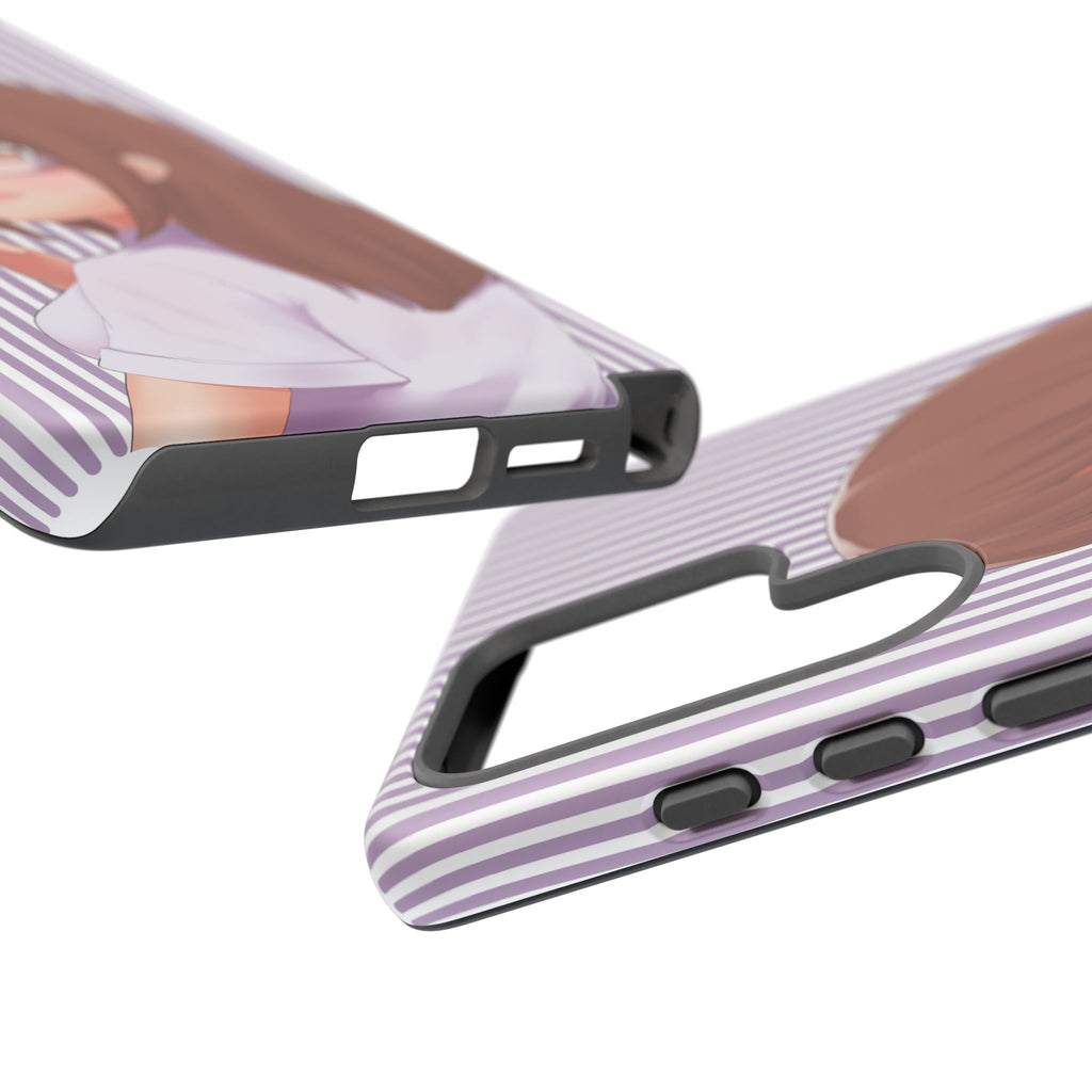 Galentines Day Striped lines mobile case, Glasses Anime Girl Stripe Iphone case | Tough Cases - Iphone, Samsung and Pixel Mobile cases
