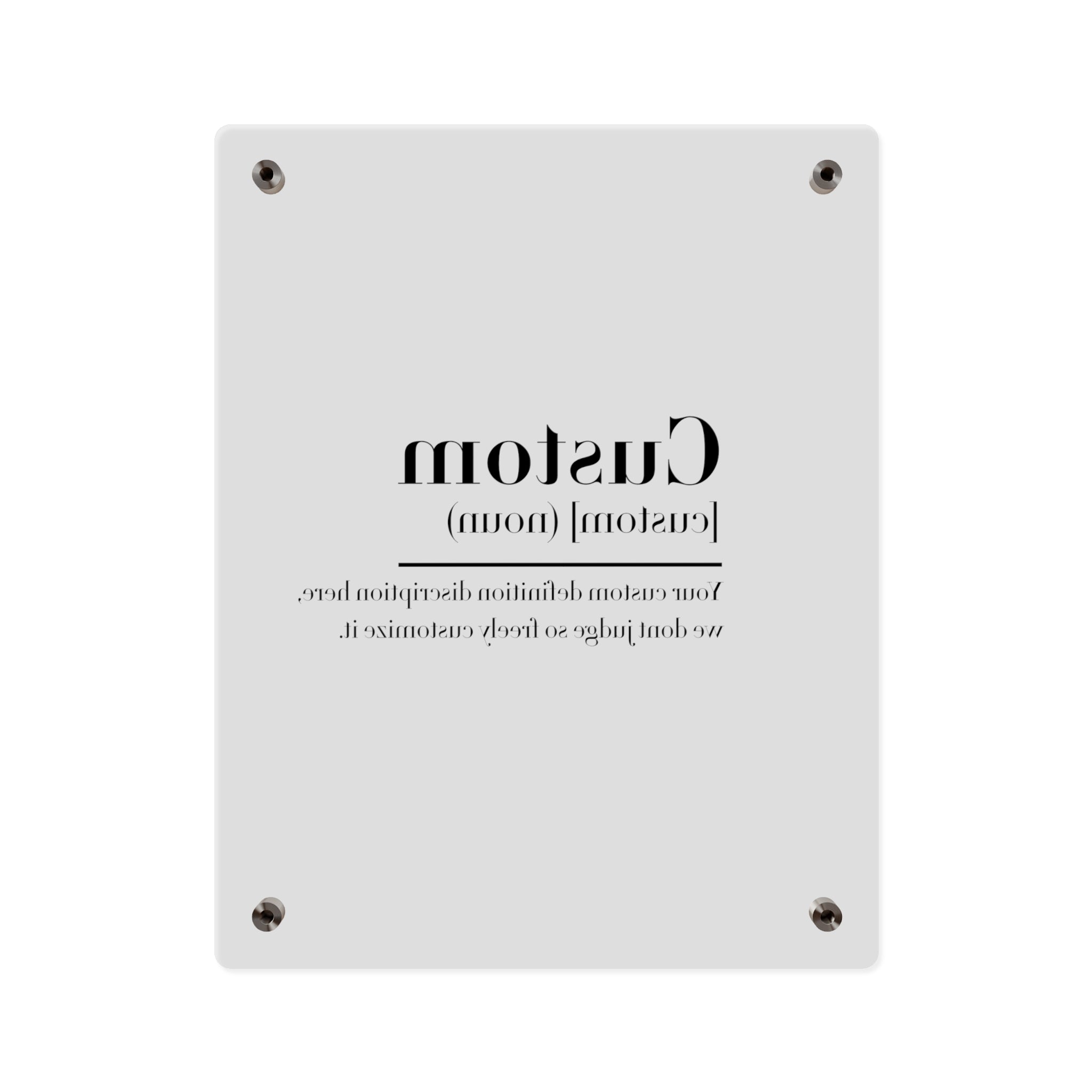 Custom Quote Definition Acrylic Wall Art Panel | Personalizable Quote Definition Acrylic Wall Art, Cutsom qoutation wall art hanging panel