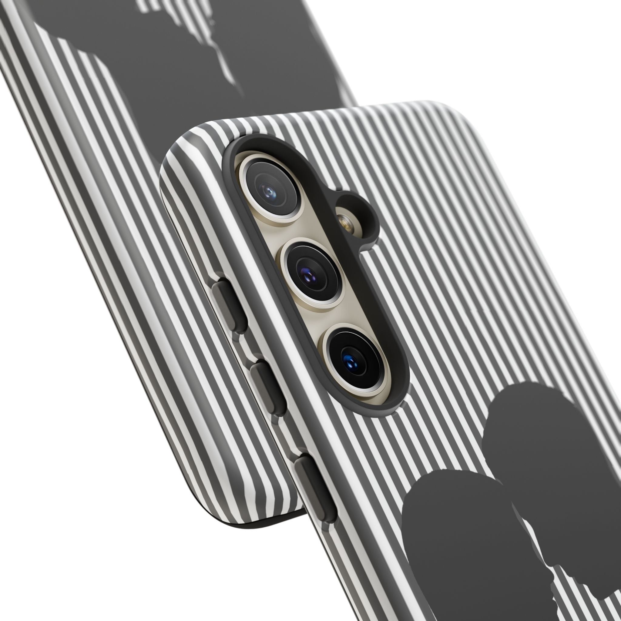 Silhouette Couple Phone Case | Galentines Day Striped Black and white phone case, Stripe Iphone case - Iphone, Samsung and Pixel Mobile case