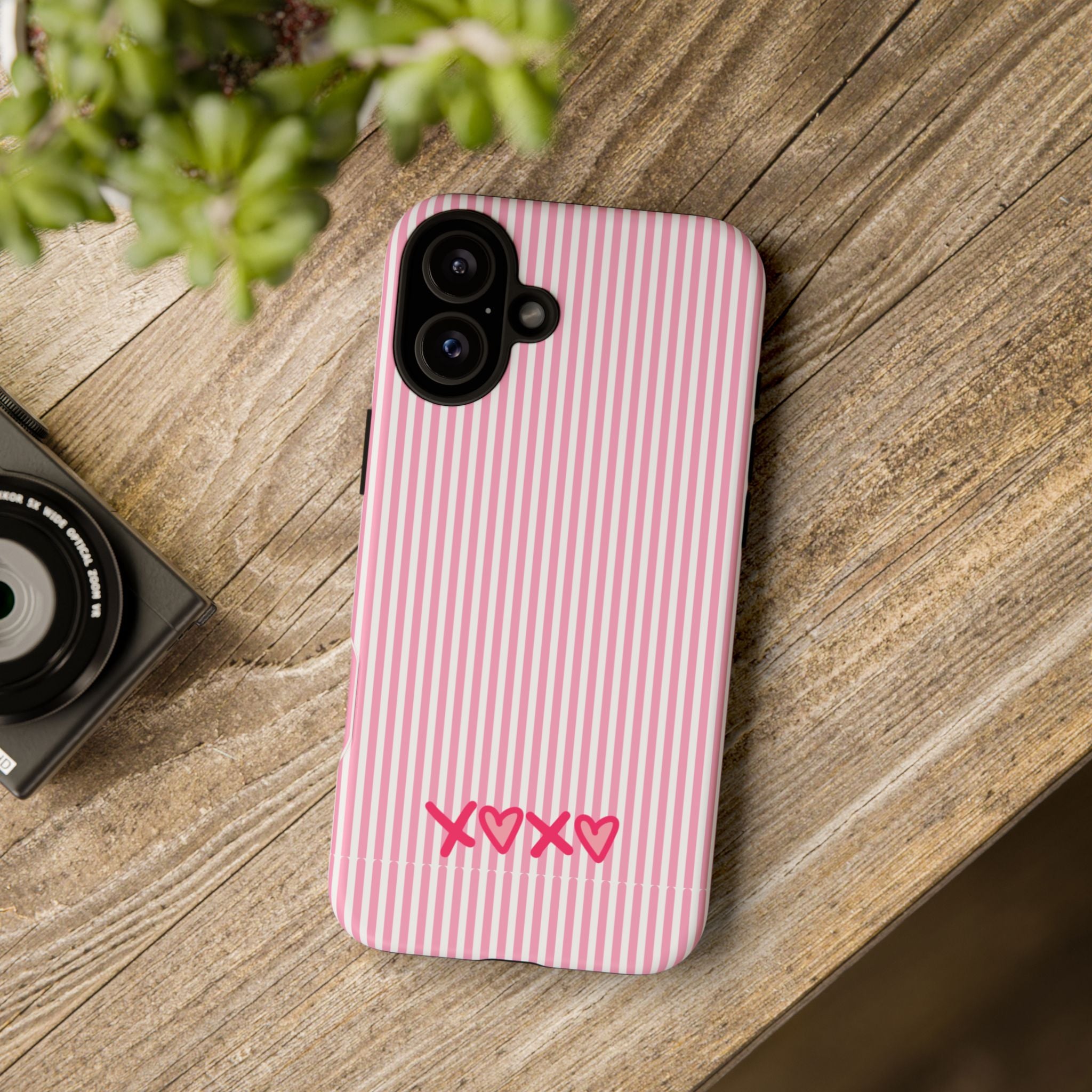 Galentines Day Pink Striped Lines phone case, Pink Stripe Iphone case | Tough Cases - Iphone, Samsung and Pixel Mobile cases