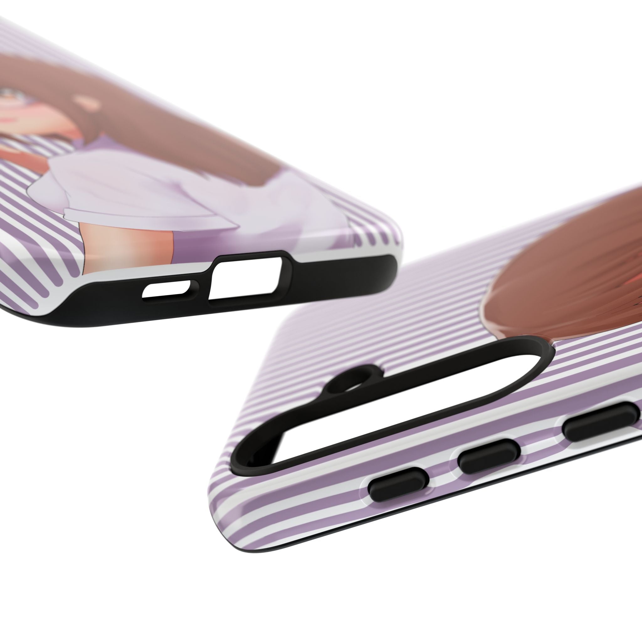 Galentines Day Striped lines mobile case, Glasses Anime Girl Stripe Iphone case | Tough Cases - Iphone, Samsung and Pixel Mobile cases