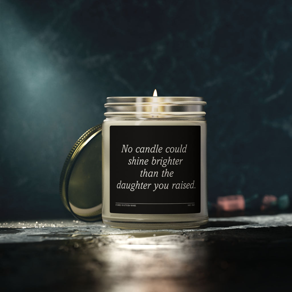 No candle shine brighter than Daughter Candle • Funny Gift for Mom or Dad from Daughter • Birthday Gift for Parents • 4oz - 9oz • Hand-Poured Soy Candle
