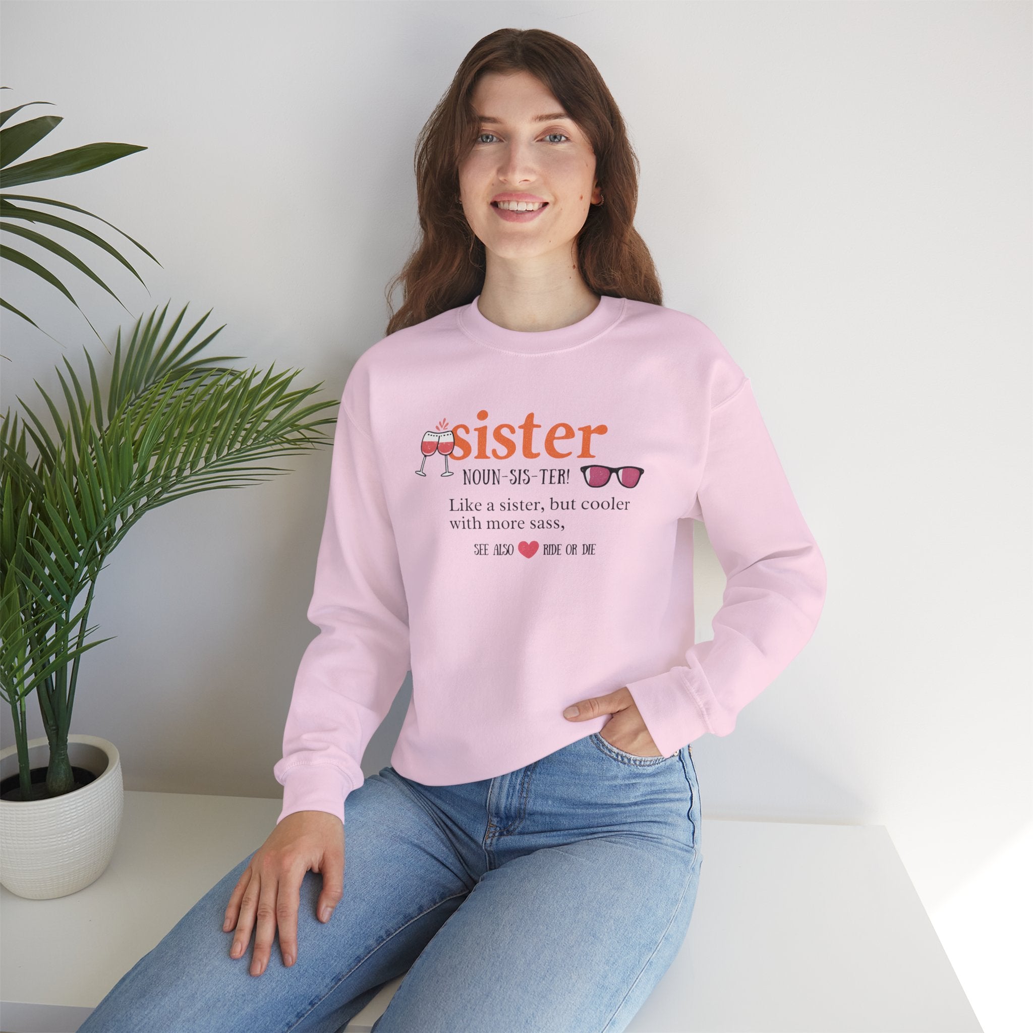 Sister Sweatshirt, Like a Sister But Cooler Quote, Funny Sister Hoodie, Sassy Best Friend Gift, Unisex Adult Youth