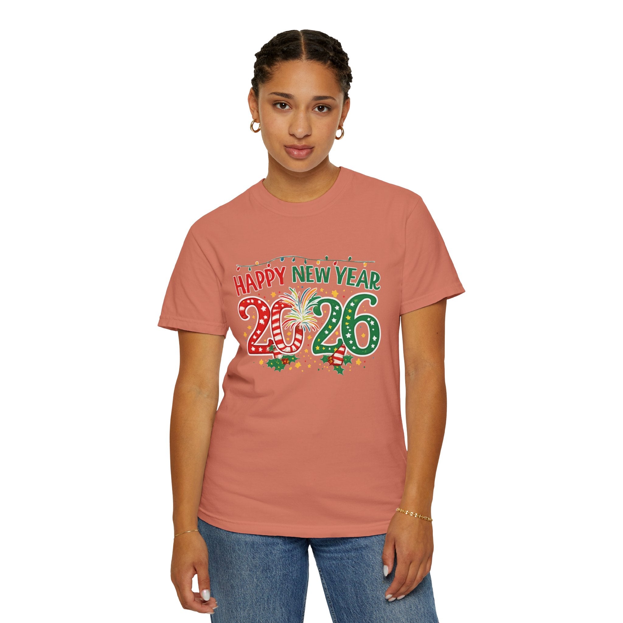 Happy New Year 2026 Family Shirts, Christmas Theme Matching Tees, Mom Dad Kids, Holiday NYE Outfit, Unisex