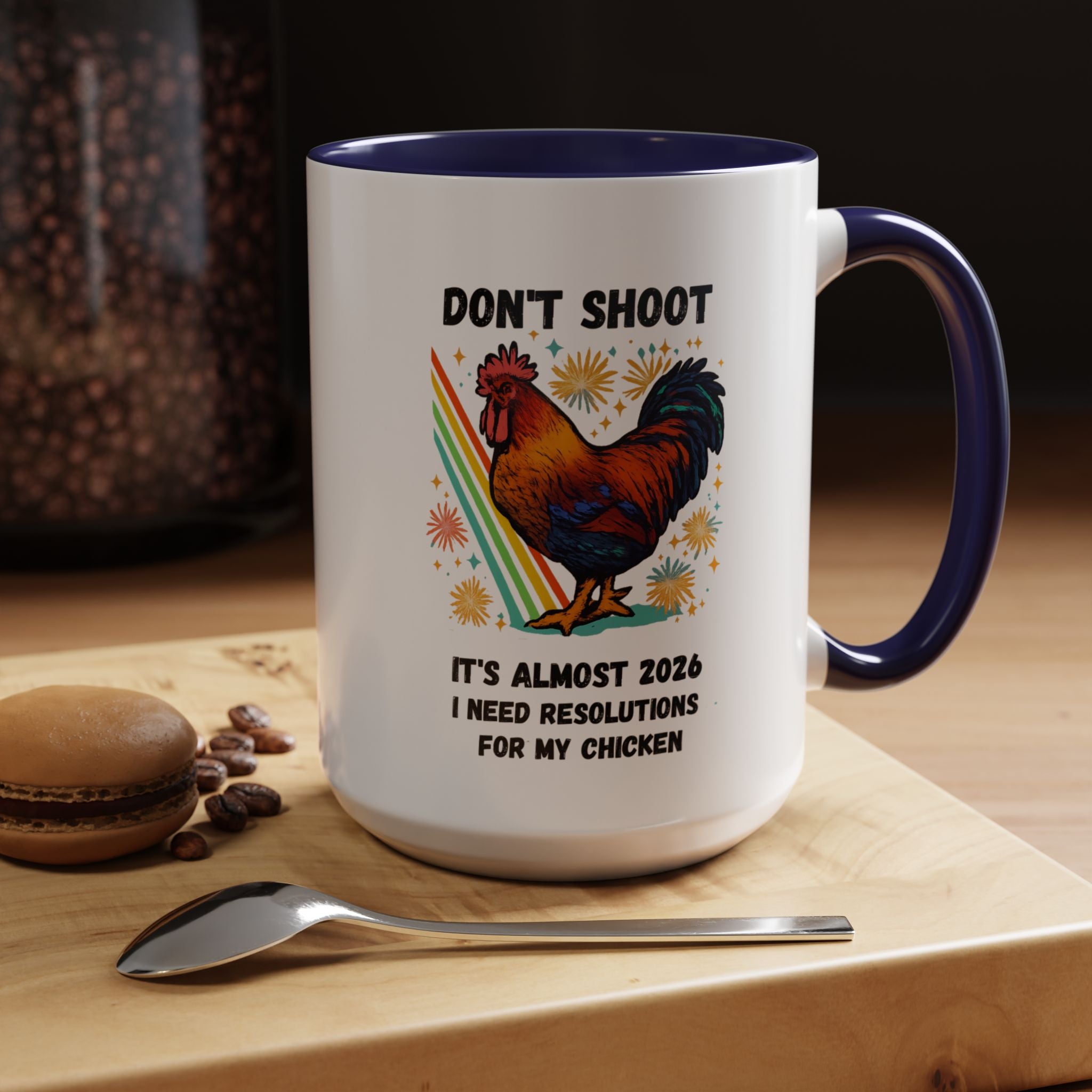 Dont Shoot 2026 Resolutions Mug, Funny Rooster Gamer Mug, Arc Raiders Inspired 11/15oz Coffee Mug, Gift for Brother