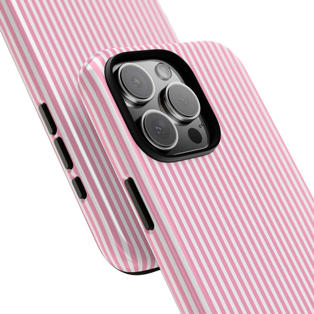 Galentines Day Pink Striped Lines phone case, Pink Stripe Iphone case | Tough Cases - Iphone, Samsung and Pixel Mobile cases
