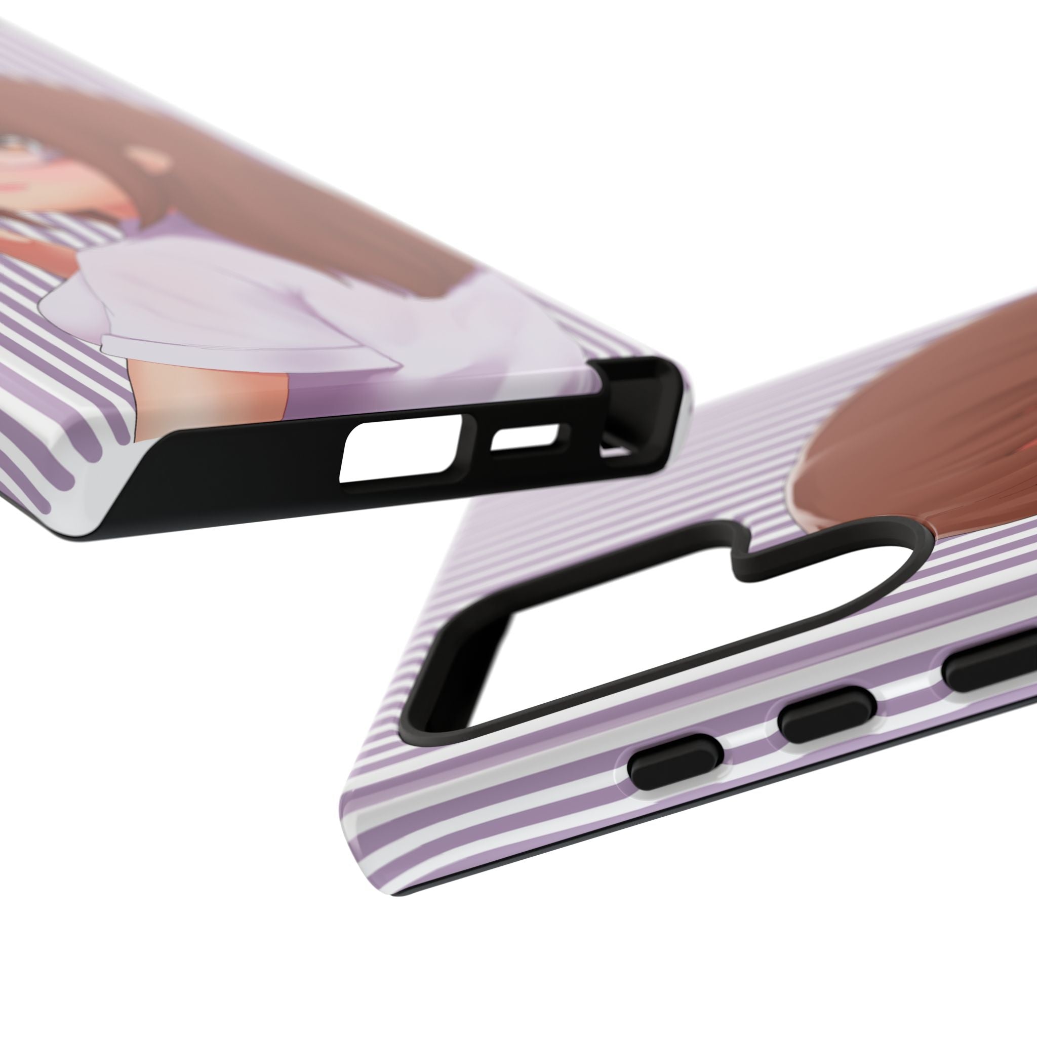 Galentines Day Striped lines mobile case, Glasses Anime Girl Stripe Iphone case | Tough Cases - Iphone, Samsung and Pixel Mobile cases
