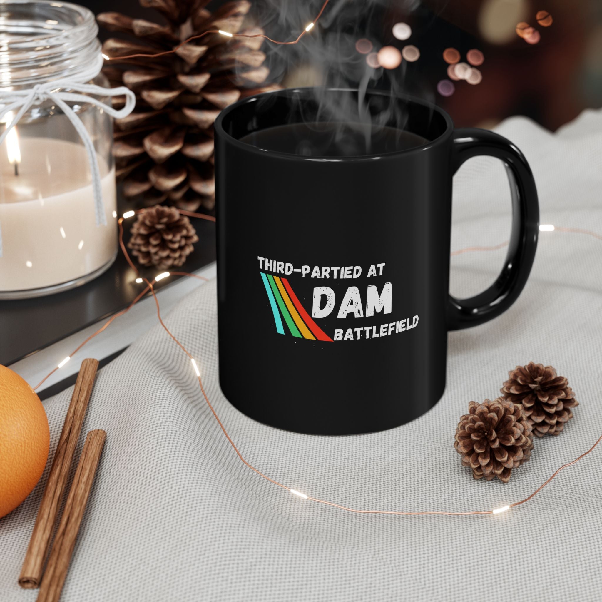Arc Raider Inspired Mug, Third Partied At Dam Battlefield, Funny Gamer Coffee Mug 11oz 15oz, Gift for Brother