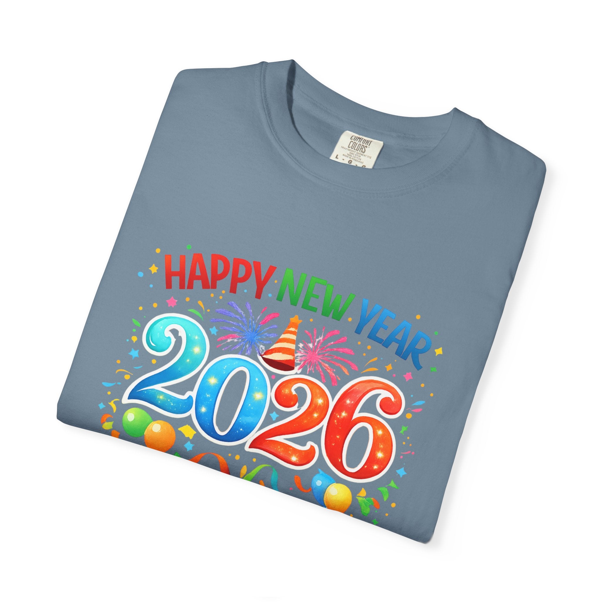 Happy New Year 2026 Family Shirts, Matching New Year Crew Tees, Mom Dad Kids Toddler Baby, NYE Party Outfit, Unisex
