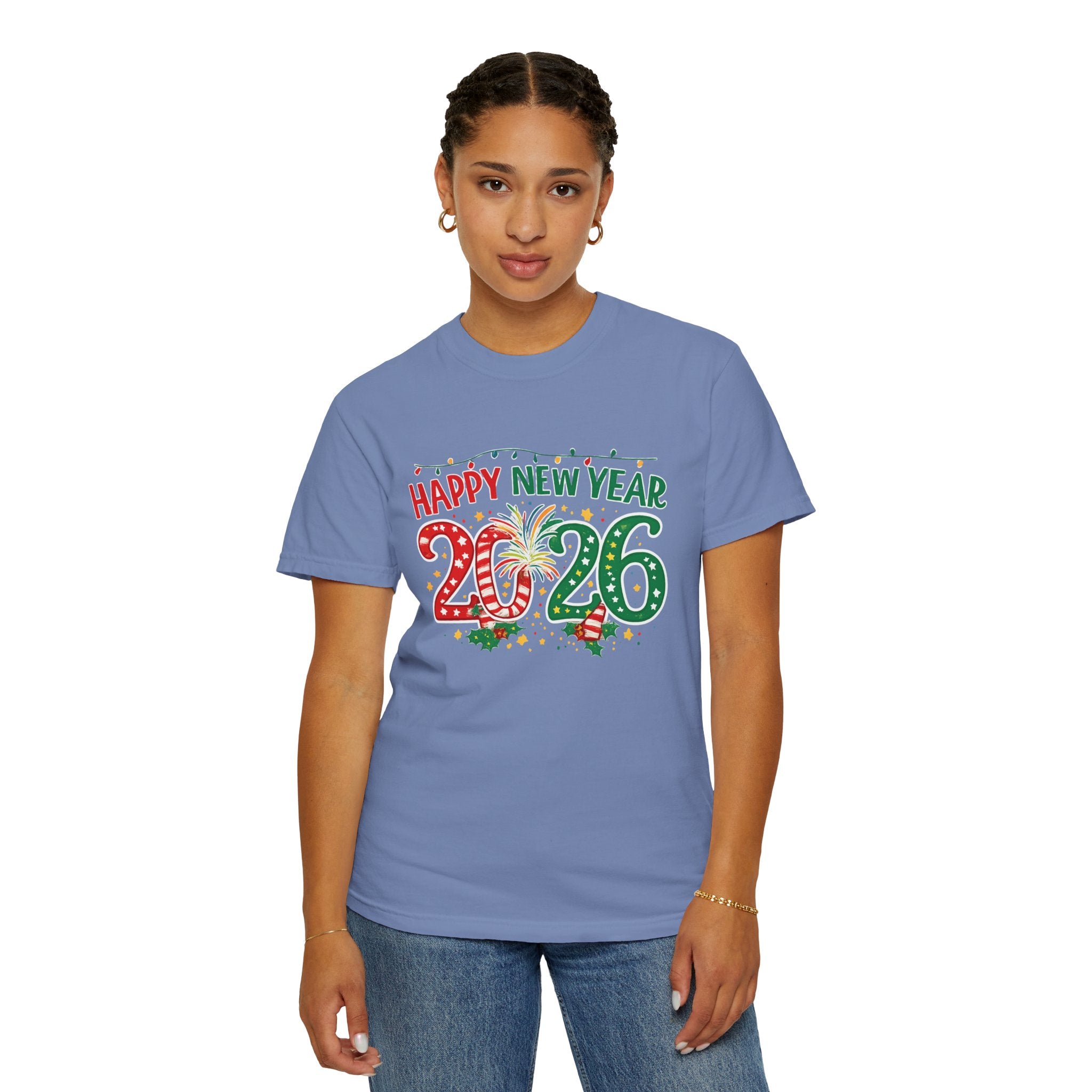 Happy New Year 2026 Family Shirts, Christmas Theme Matching Tees, Mom Dad Kids, Holiday NYE Outfit, Unisex