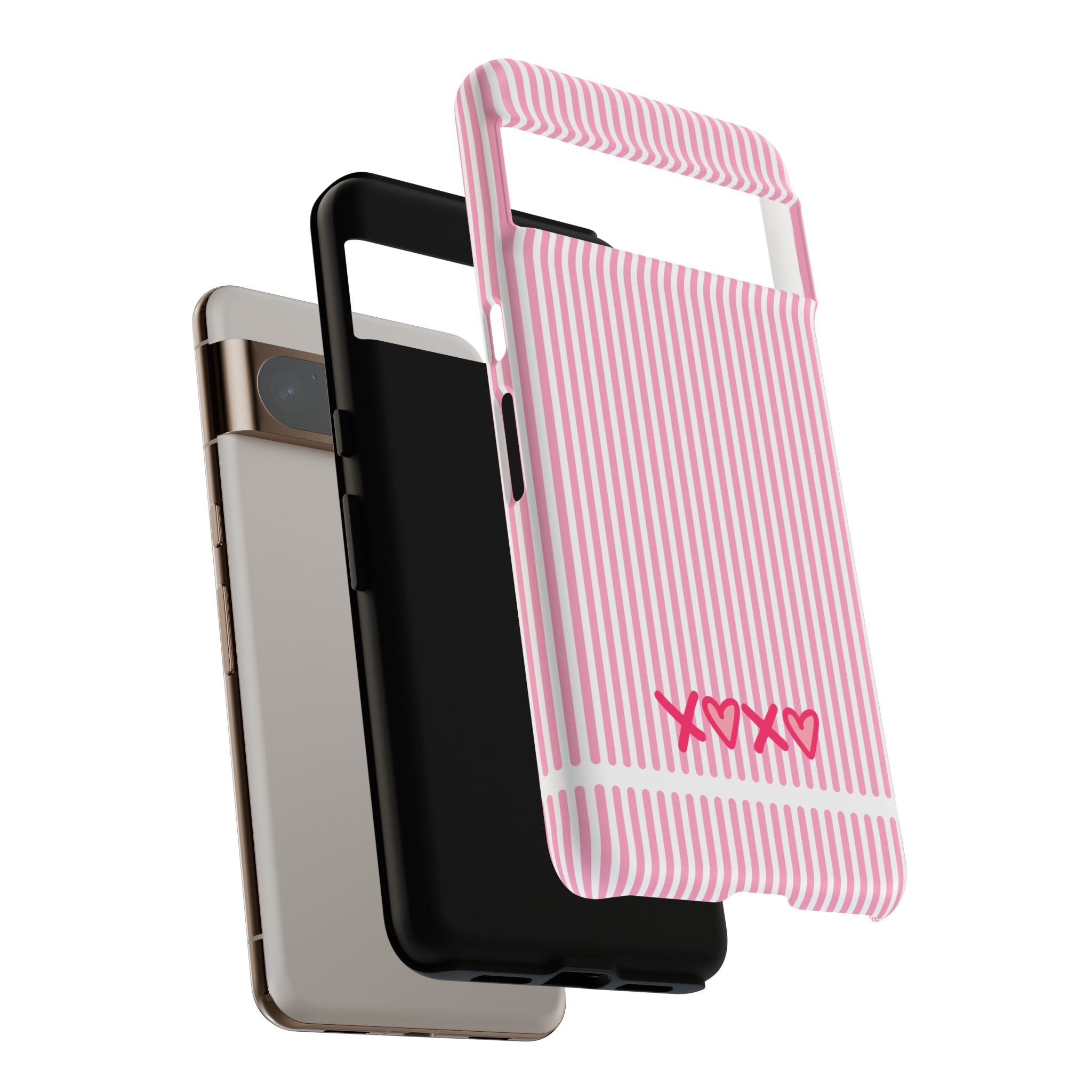 Galentines Day Pink Striped Lines phone case, Pink Stripe Iphone case | Tough Cases - Iphone, Samsung and Pixel Mobile cases