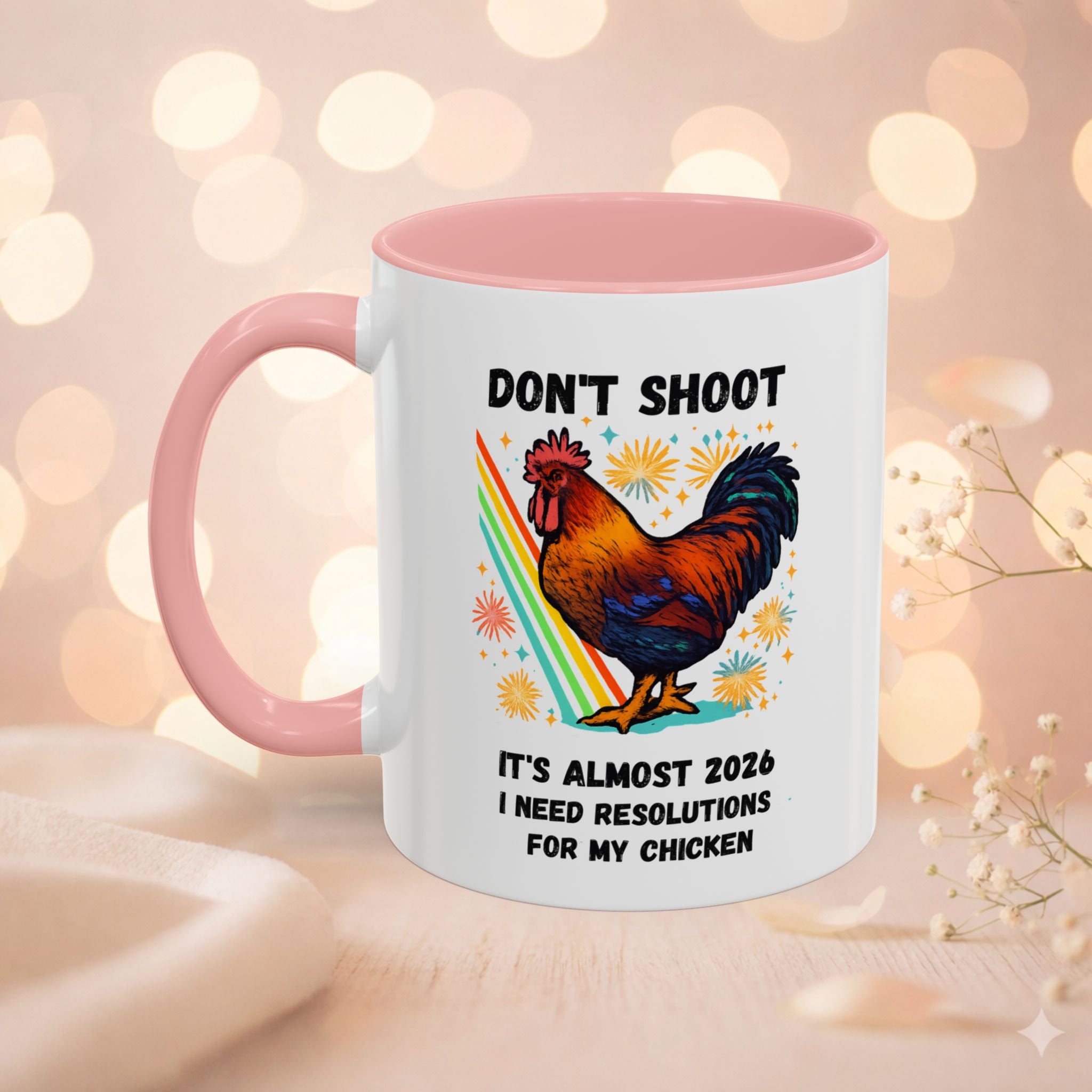 Dont Shoot 2026 Resolutions Mug, Funny Rooster Gamer Mug, Arc Raiders Inspired 11/15oz Coffee Mug, Gift for Brother