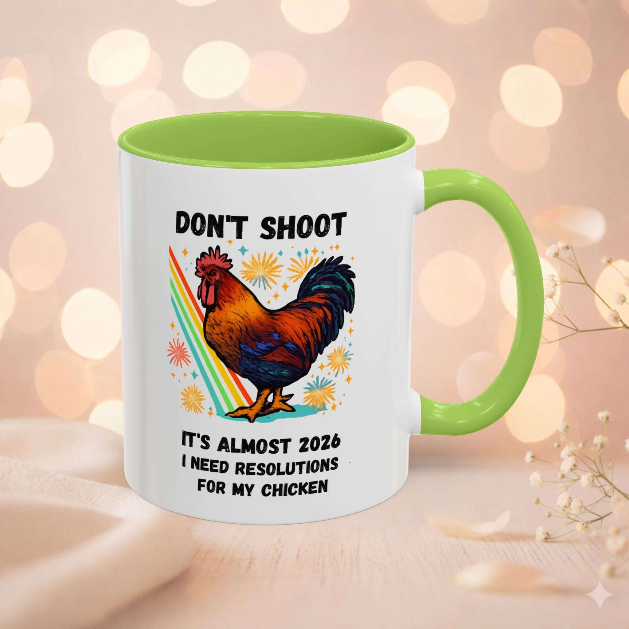 Dont Shoot 2026 Resolutions Mug, Funny Rooster Gamer Mug, Arc Raiders Inspired 11/15oz Coffee Mug, Gift for Brother