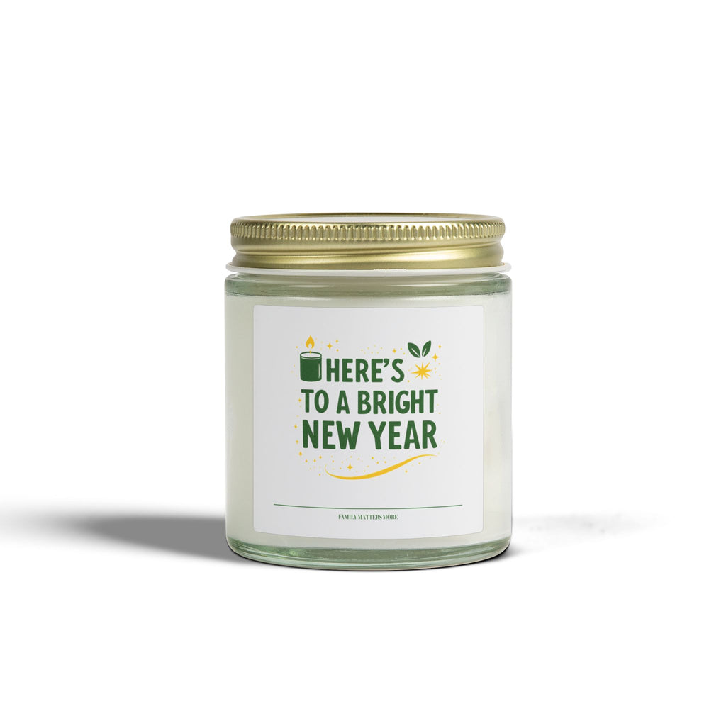 Heres To A Bright New Year Candle, 2026 Scented Soy Candle, New Years Eve Gift, Hand Poured Jar Candle, Holiday Home Decor