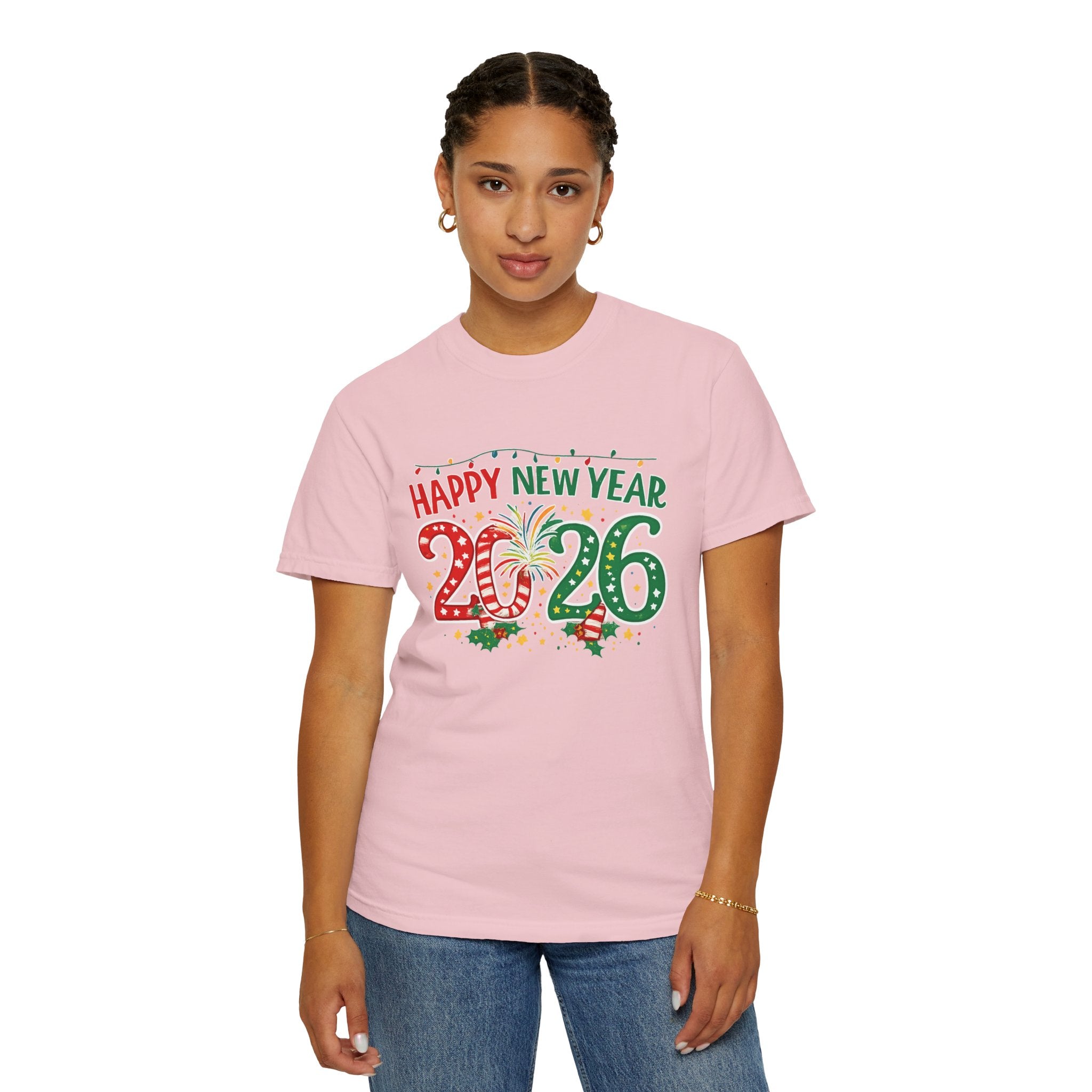 Happy New Year 2026 Family Shirts, Christmas Theme Matching Tees, Mom Dad Kids, Holiday NYE Outfit, Unisex